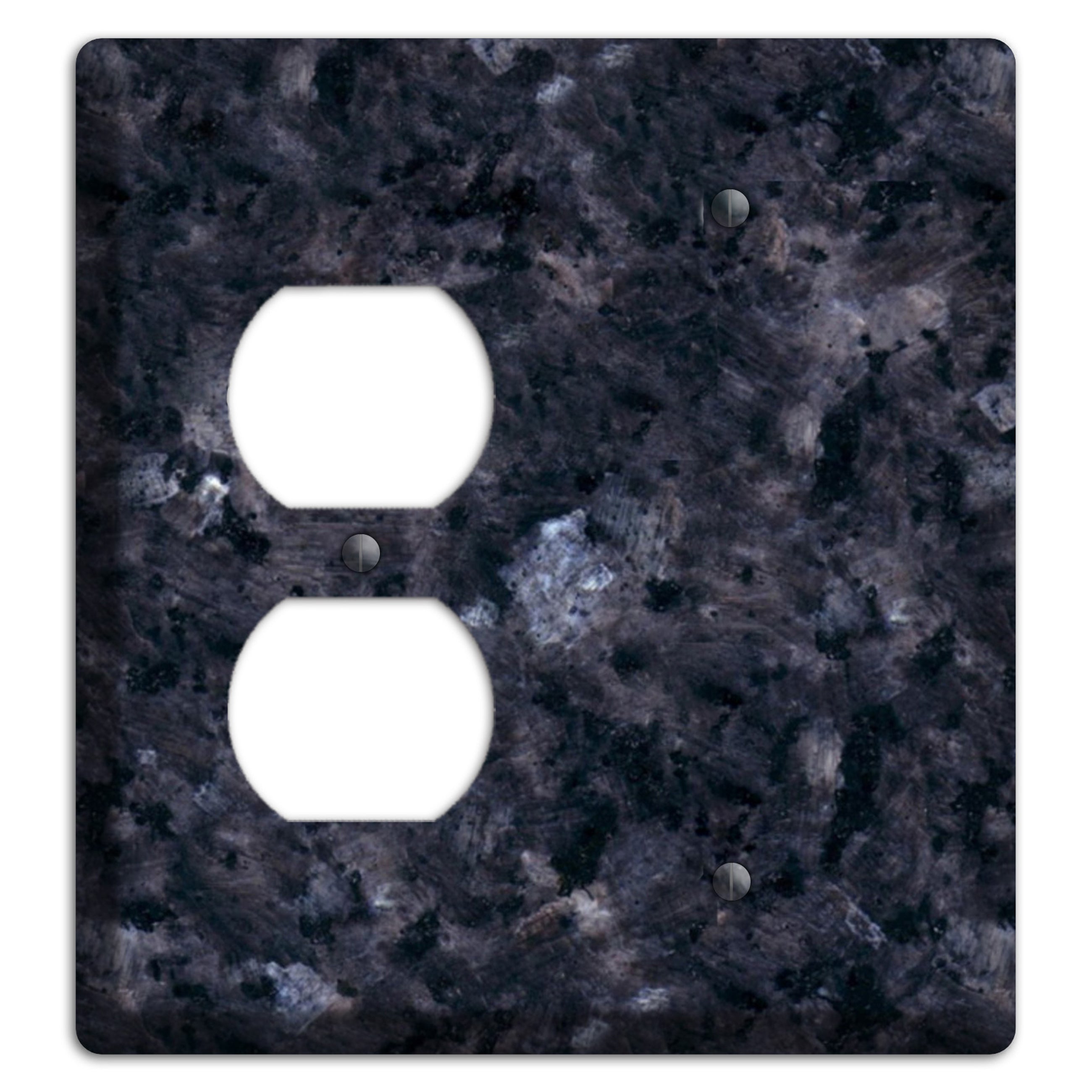 Blue Pearl Granite Duplex / Blank Wallplate