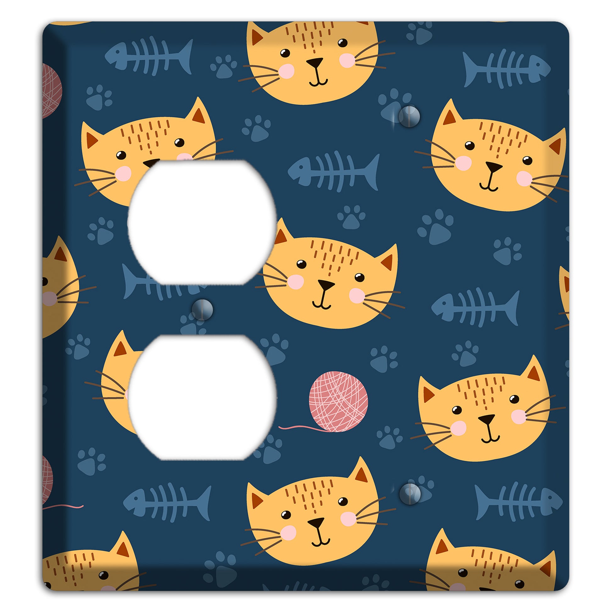 Cat Nap Parade Duplex / Blank Wallplate