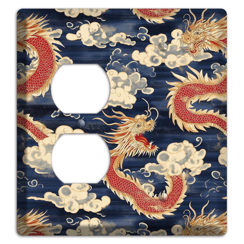 Sovereign Sky Dragons Duplex / Blank Wallplate
