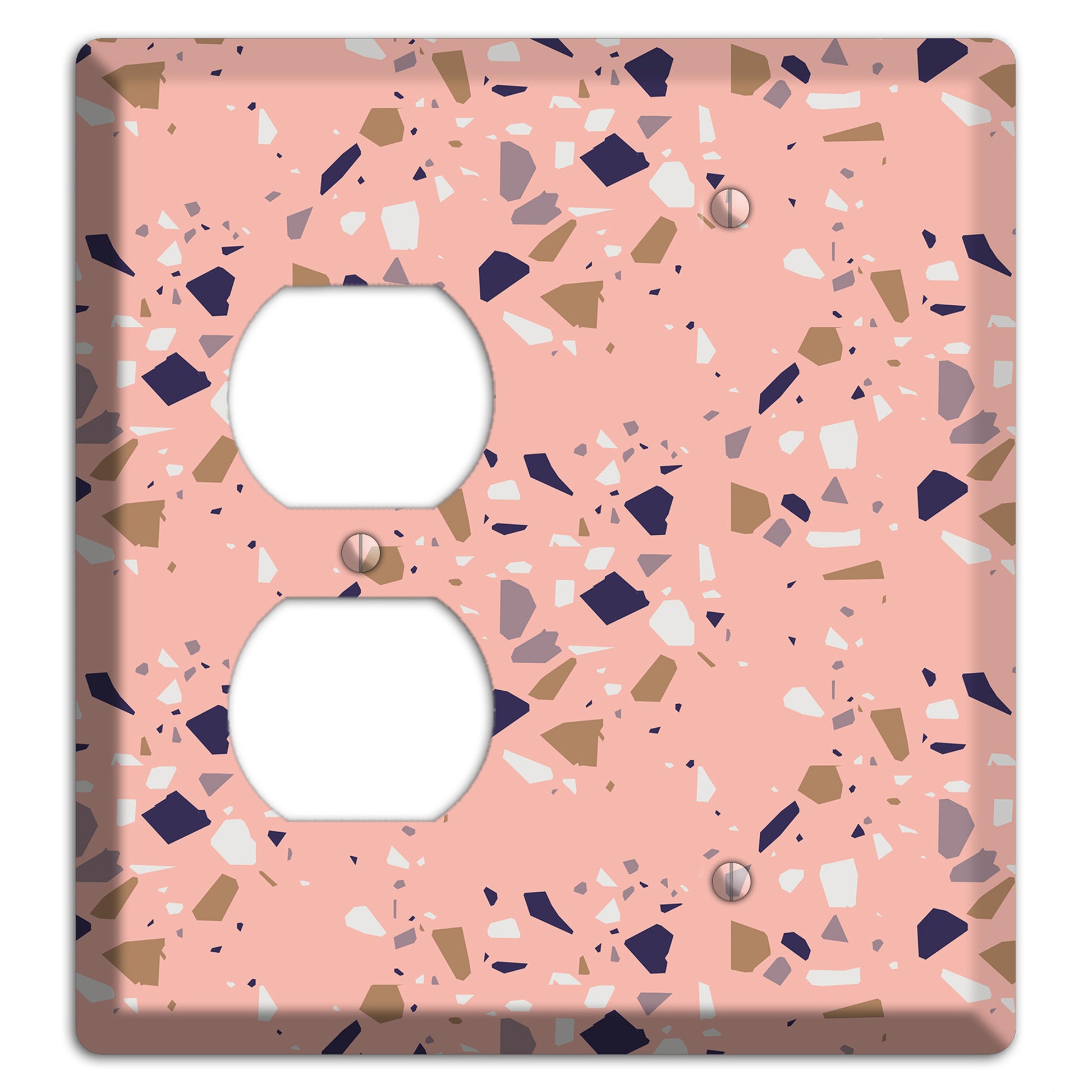 Blush Quarry Duplex / Blank Wallplate