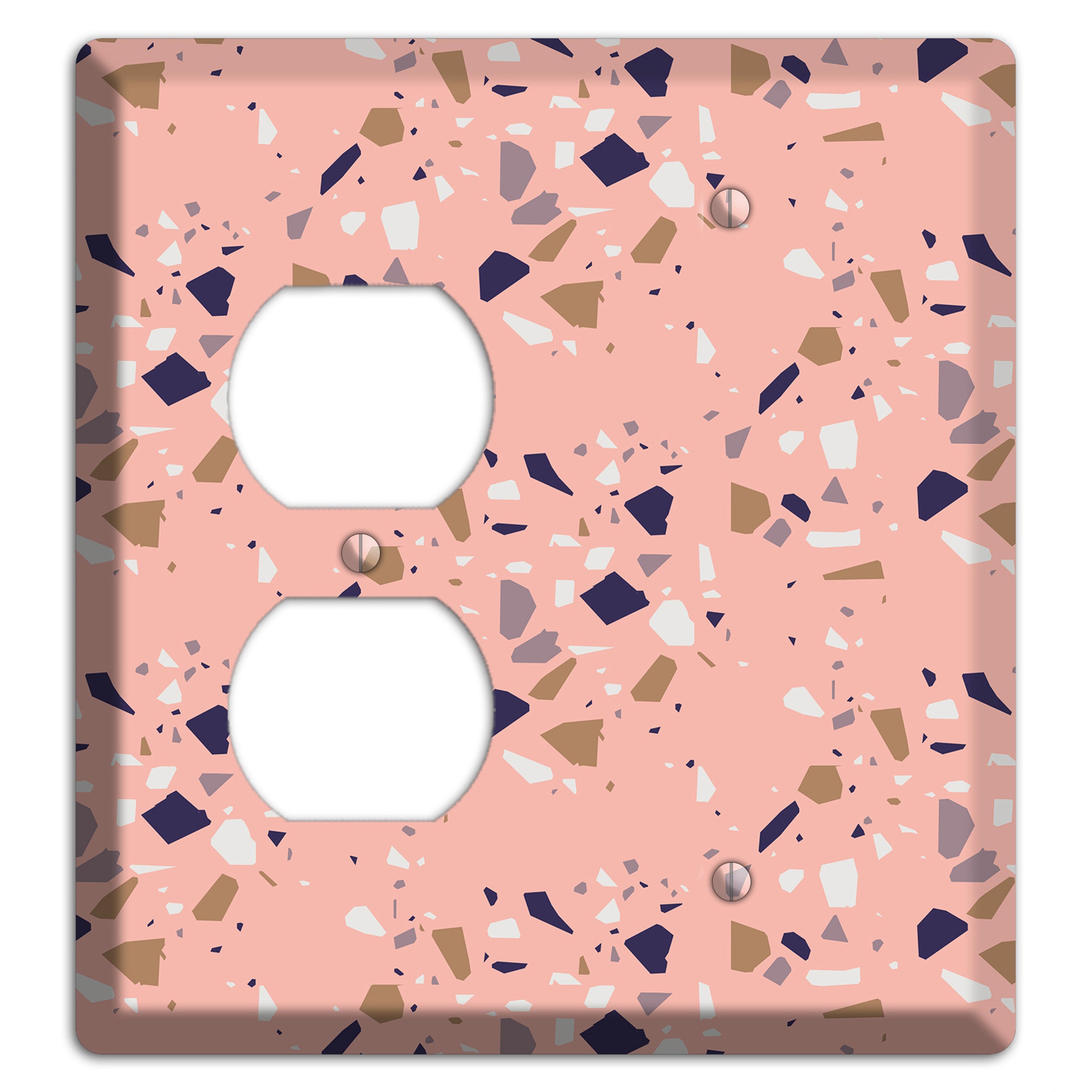 Blush Quarry Duplex / Blank Wallplate