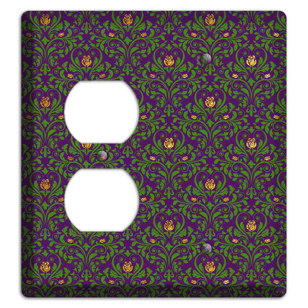 Jester‚Äôs Damask Duplex / Blank Wallplate