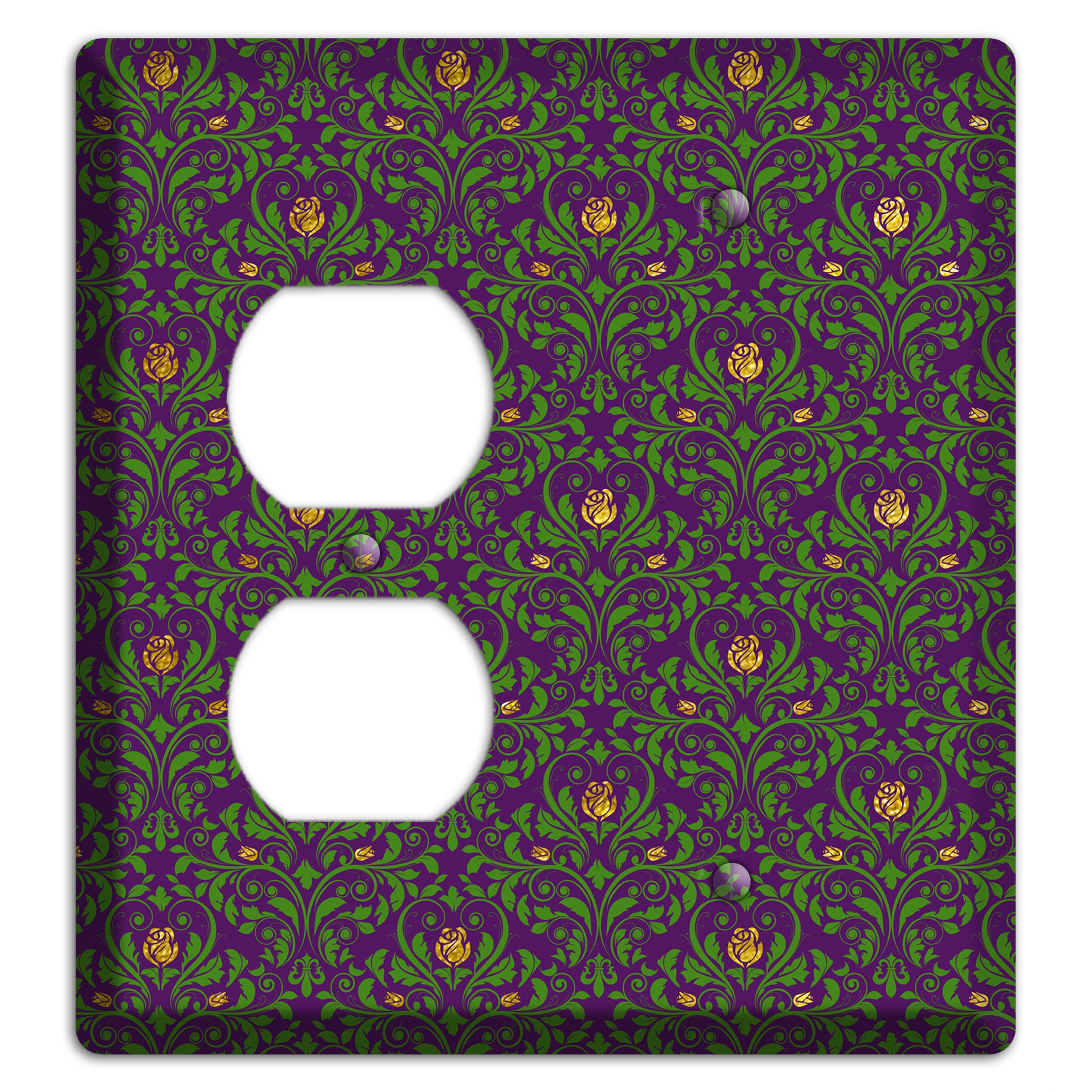 Jester’s Damask Duplex / Blank Wallplate