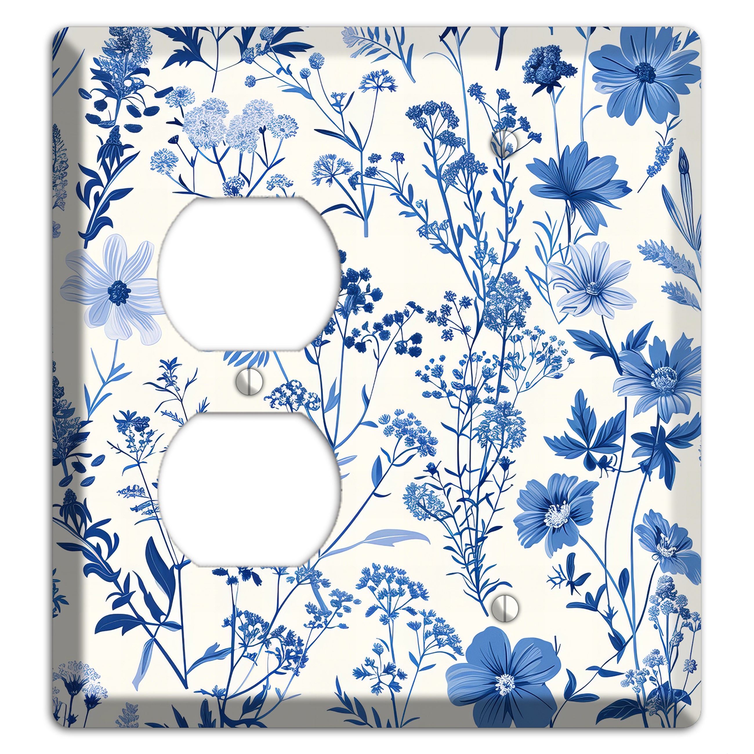 Meadow in Monochrome Duplex / Blank Wallplate