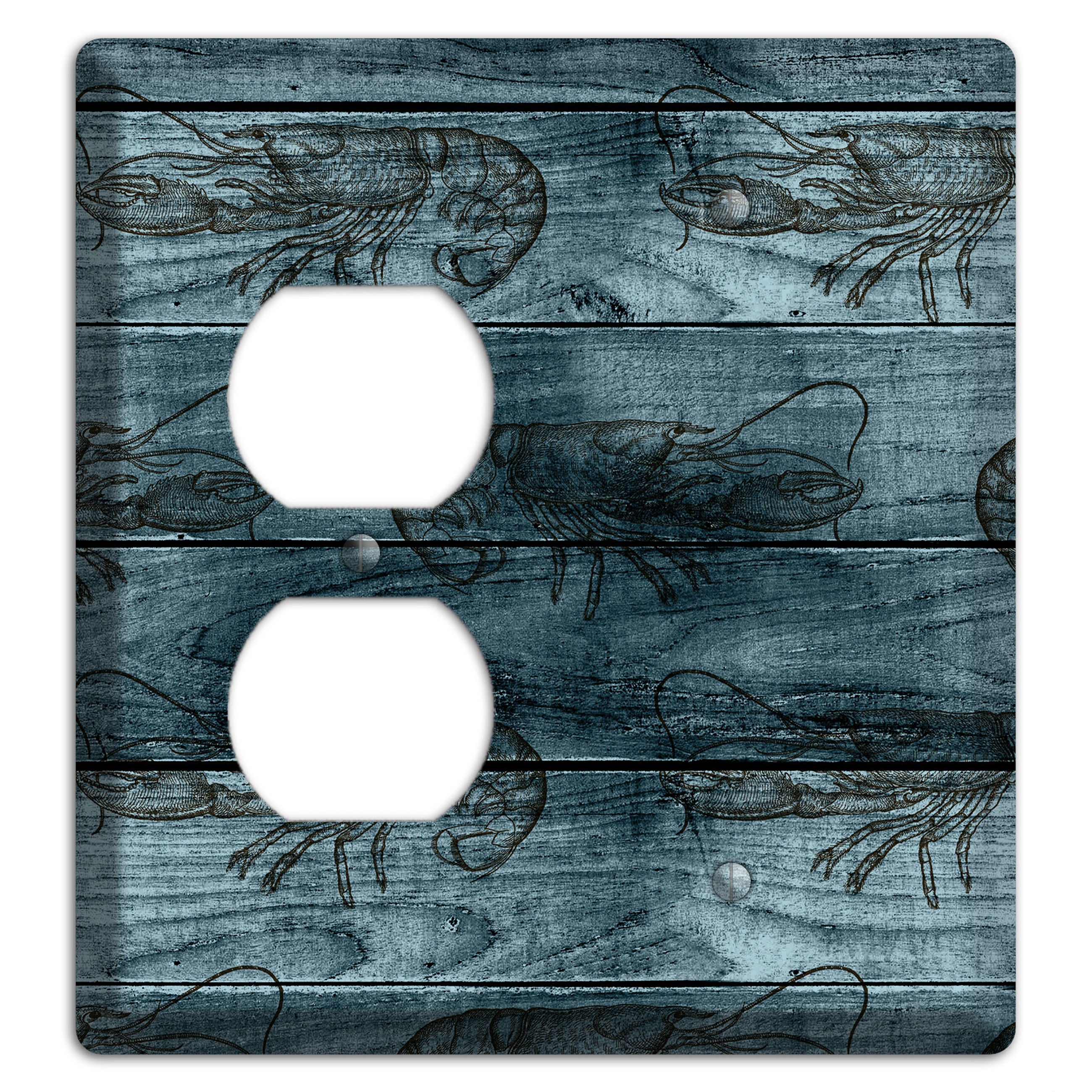 Lobster Ledger Duplex / Blank Wallplate