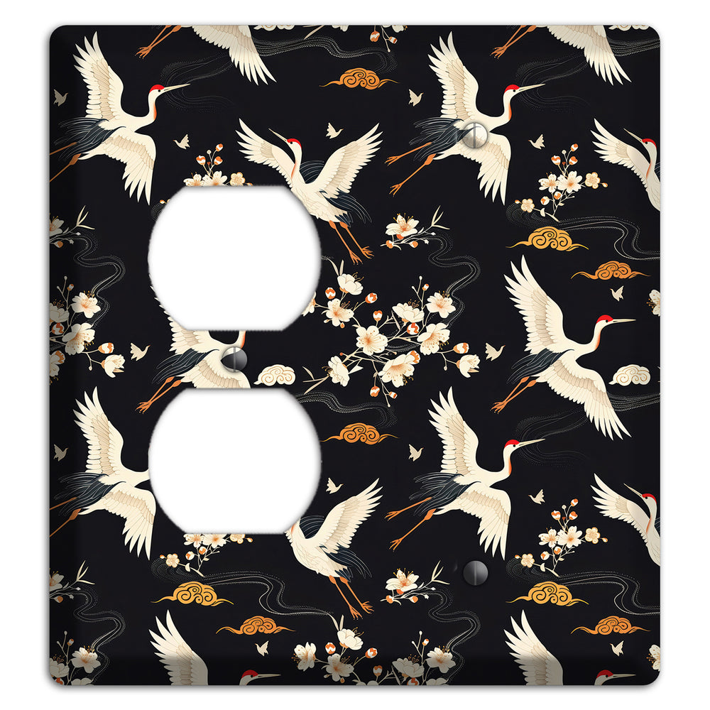 Obsidian Crane Nocturne Duplex / Blank Wallplate