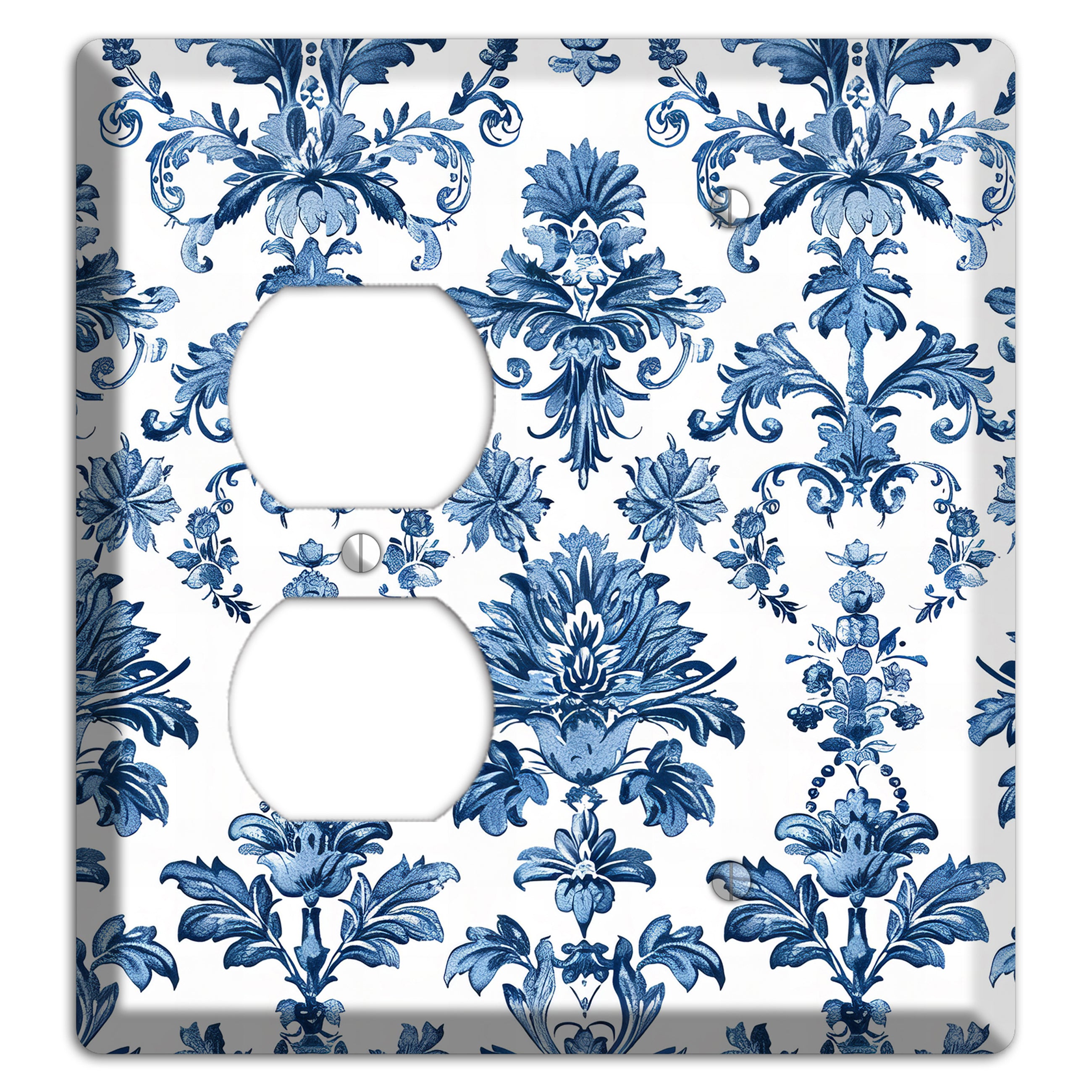 Damask Reverie Duplex / Blank Wallplate