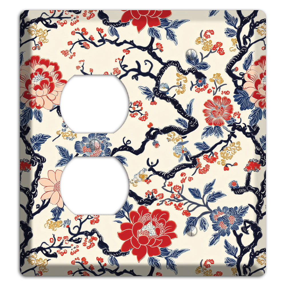 Crimson Branch Reverie Duplex / Blank Wallplate