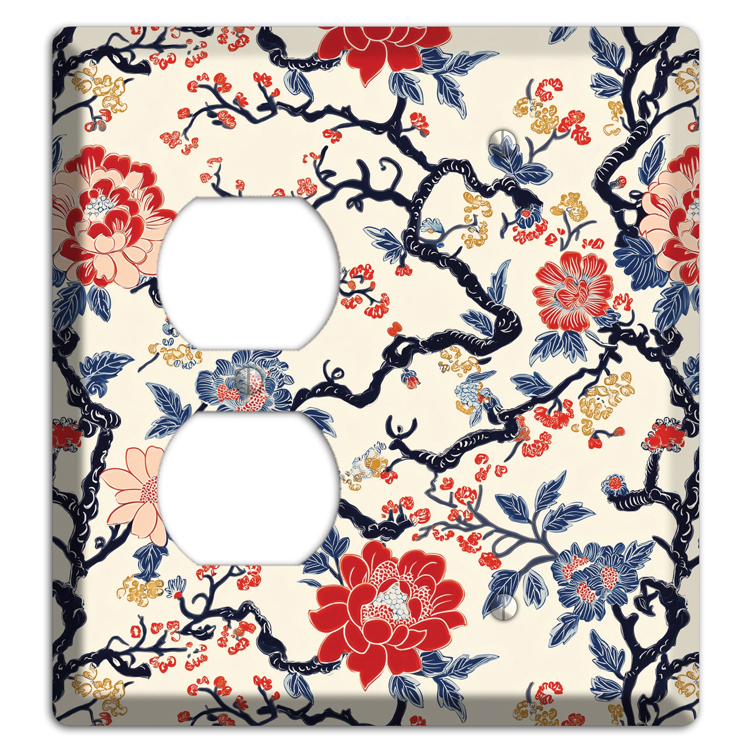 Crimson Branch Reverie Duplex / Blank Wallplate