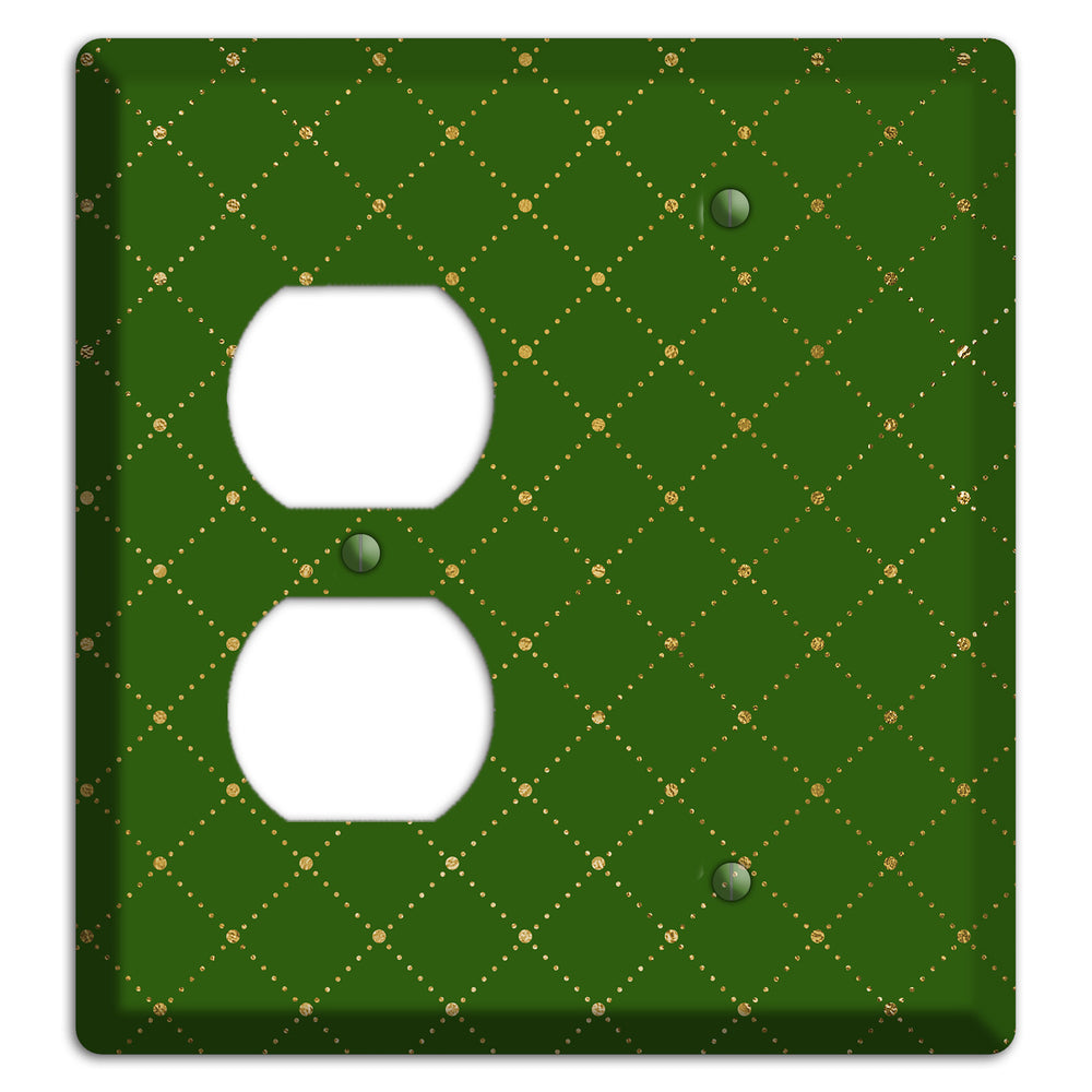 Beaded Lattice Duplex / Blank Wallplate