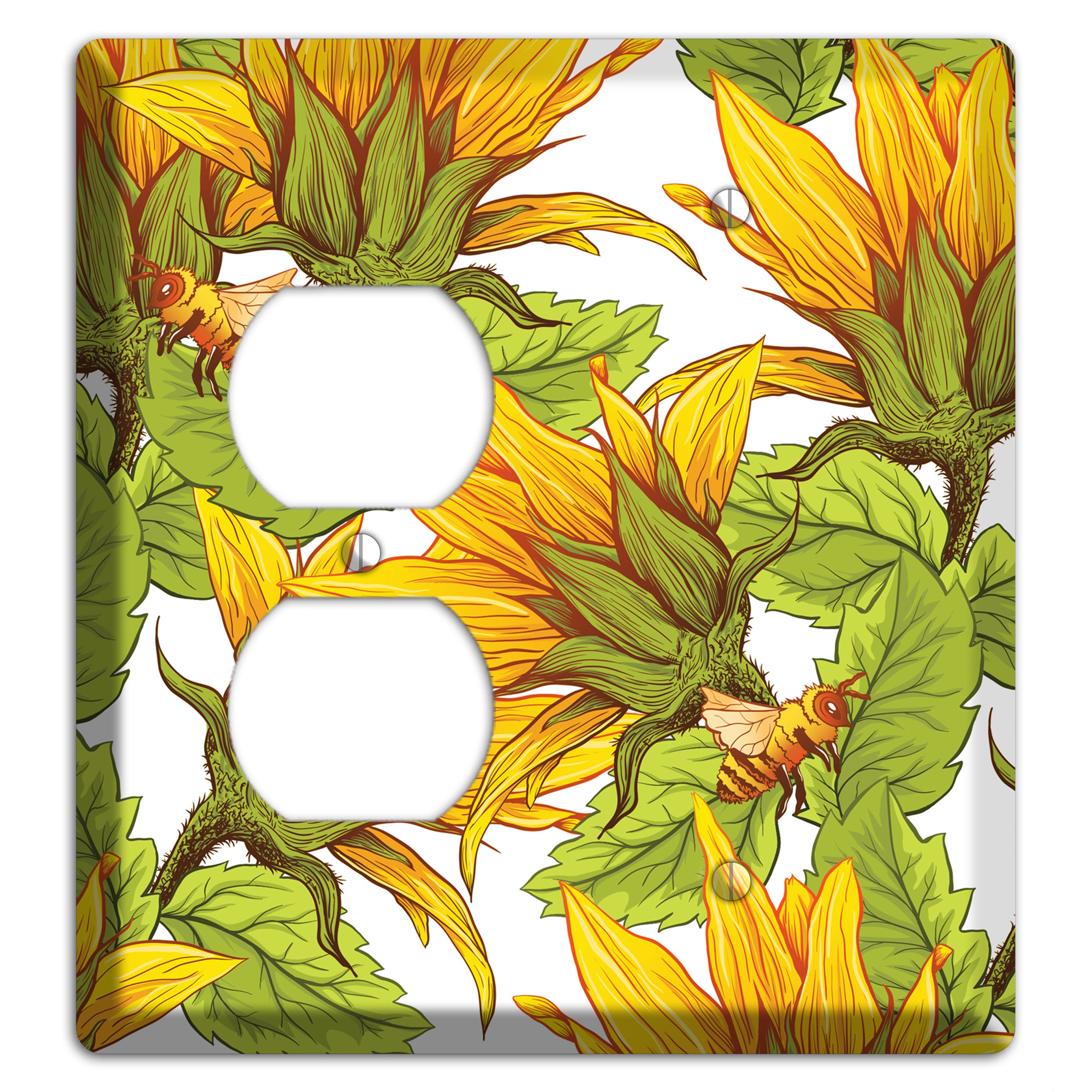 Pollen & Wings Duplex / Blank Wallplate