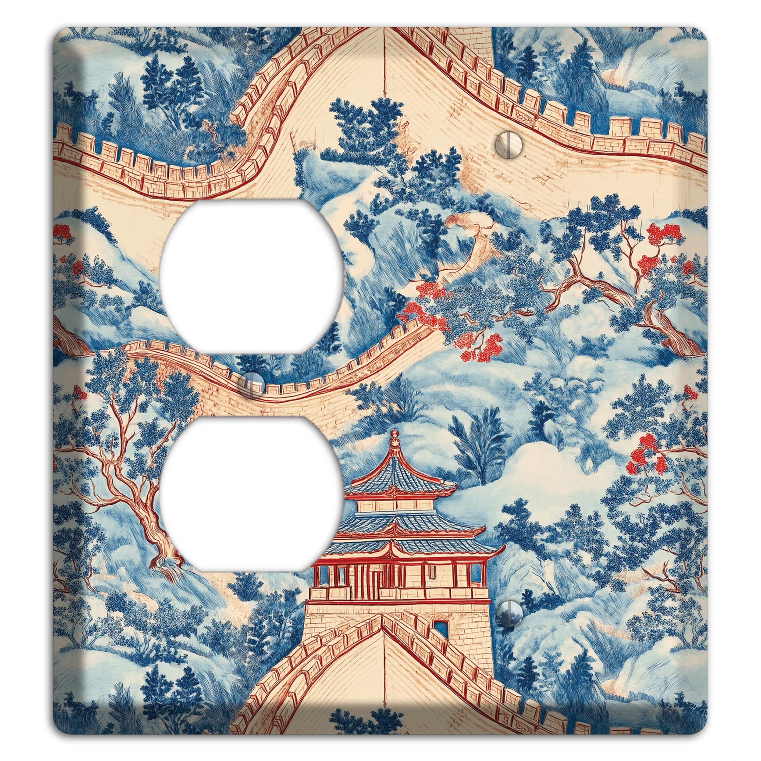Great Wall Toile Duplex / Blank Wallplate