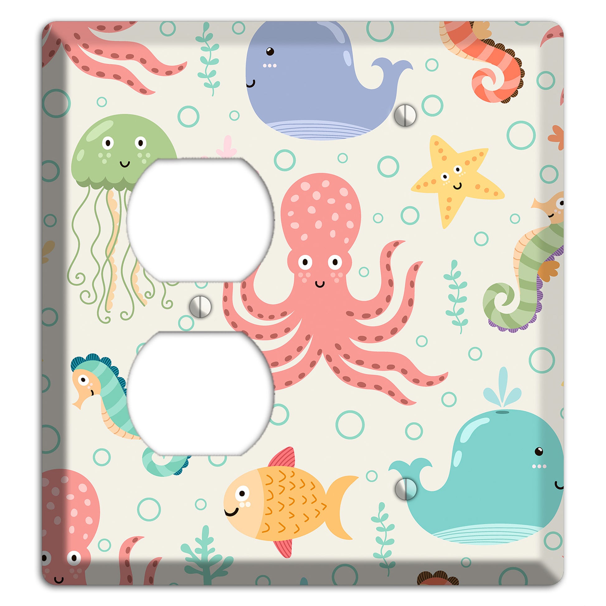 Ocean Buddies Duplex / Blank Wallplate