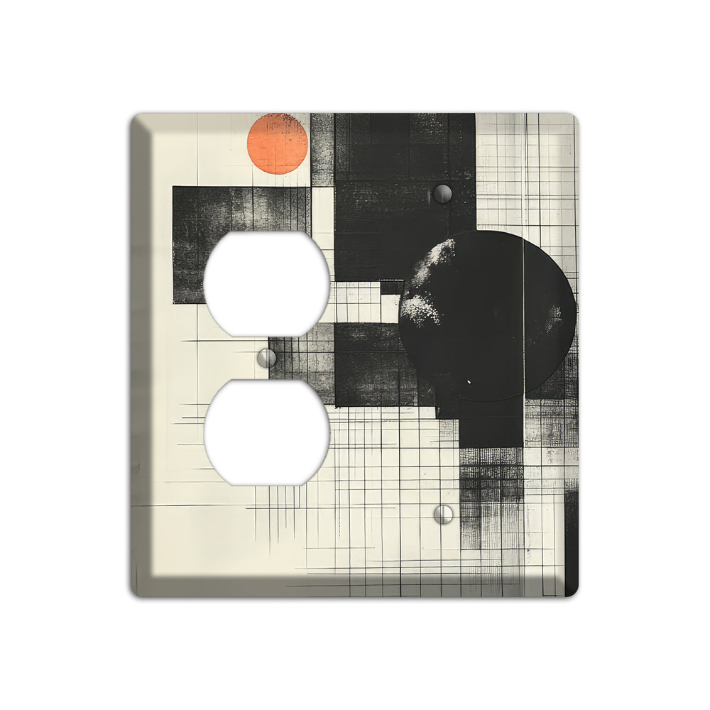 Eclipse Over Blueprint Duplex / Blank Wallplate