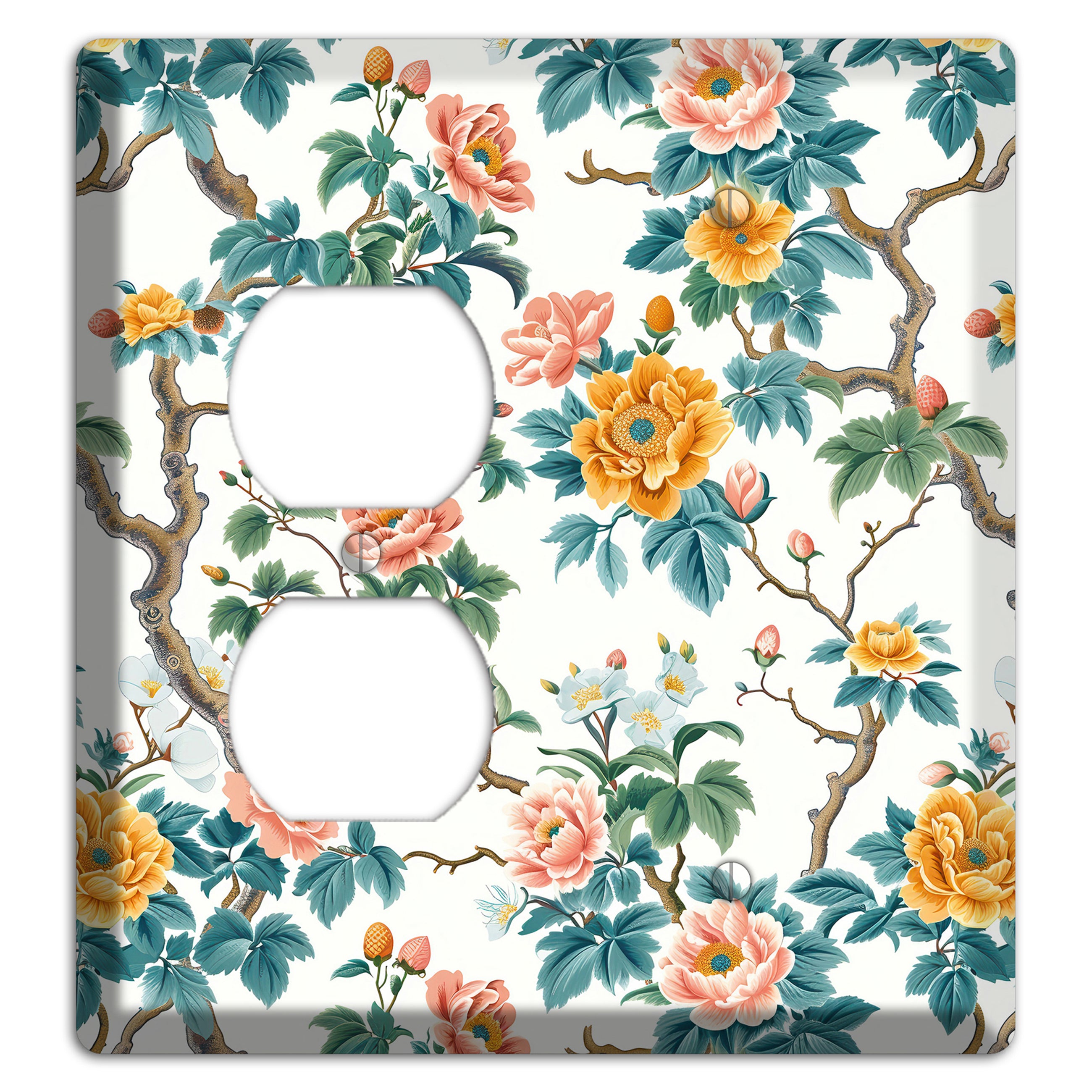 Blossom & Bough Duplex / Blank Wallplate
