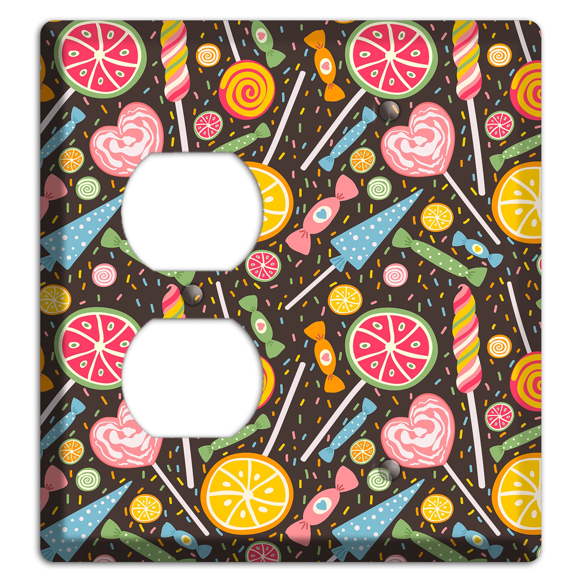 Candy Carnival (Dark) Duplex / Blank Wallplate