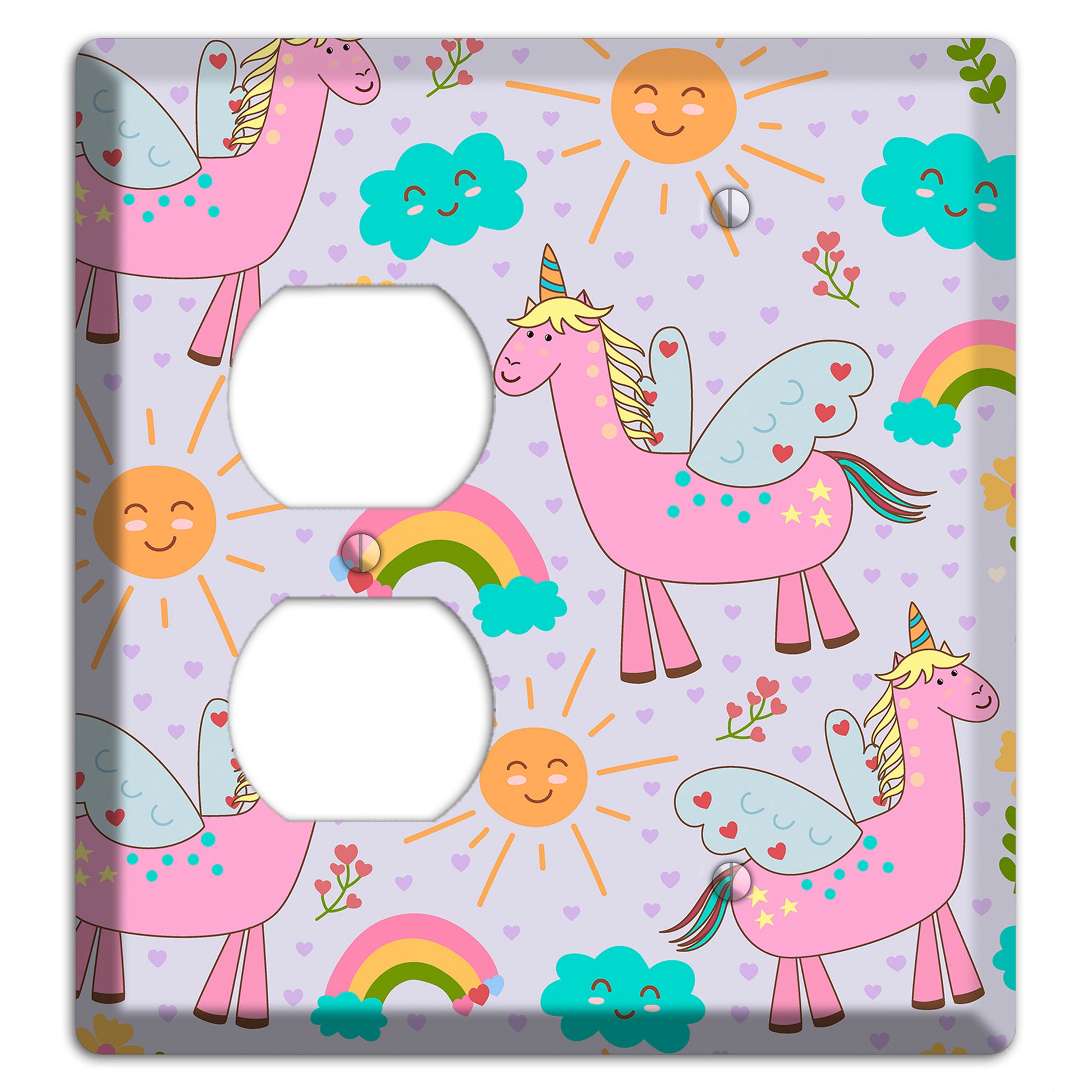 Magic Meadow (Lavender) Duplex / Blank Wallplate