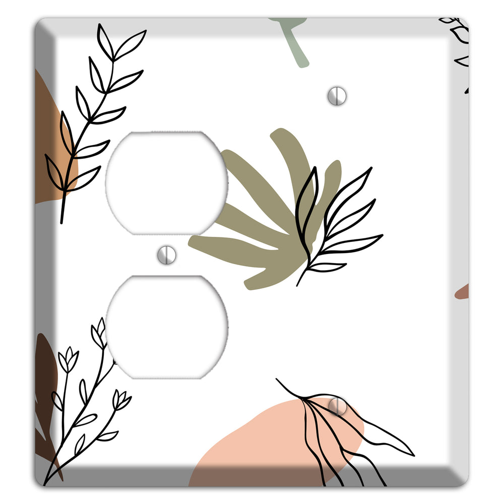Wildflower & Clay Duplex / Blank Wallplate