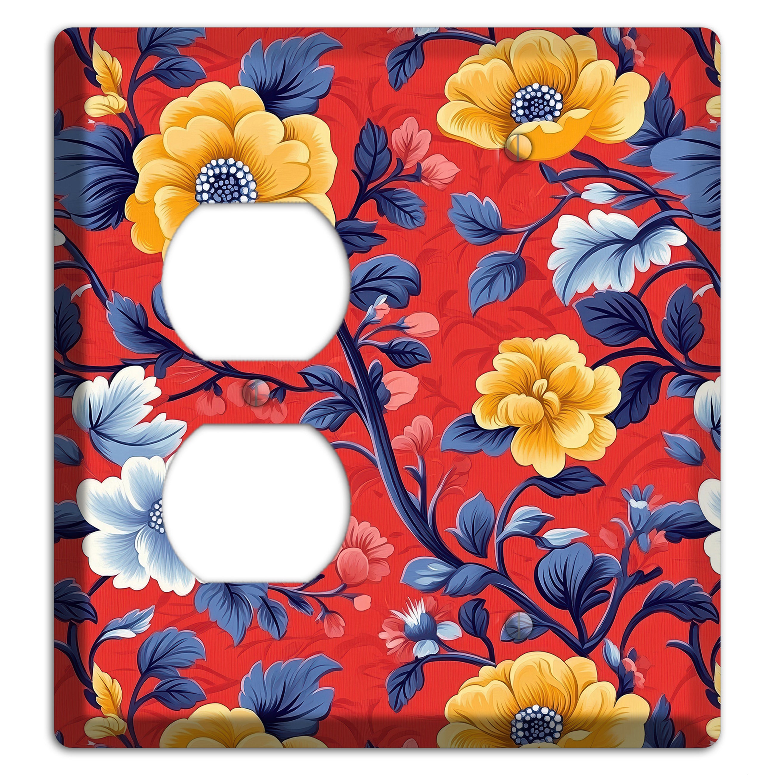 Scarlet Garden Reverie Duplex / Blank Wallplate