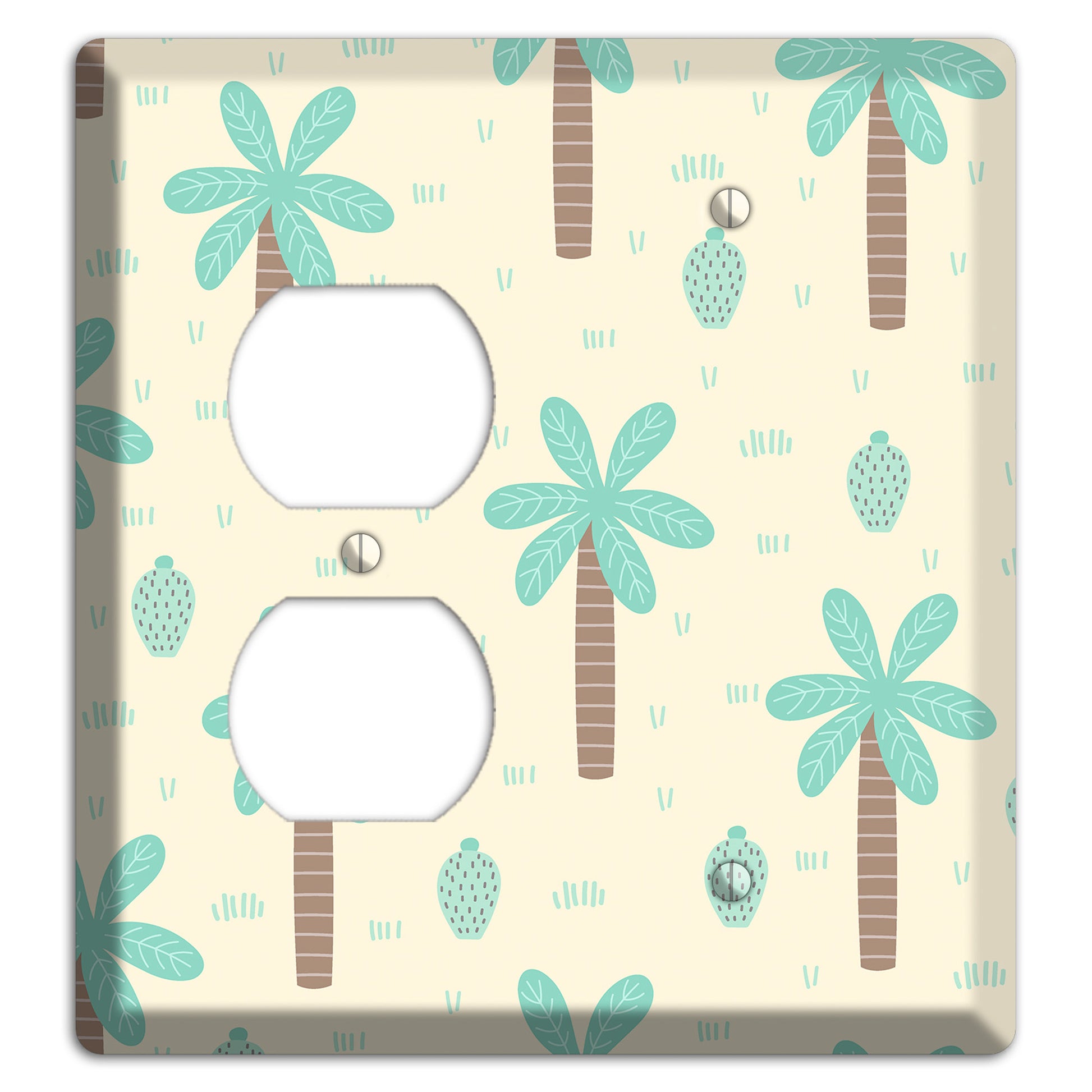 Dino Palmscape Duplex / Blank Wallplate