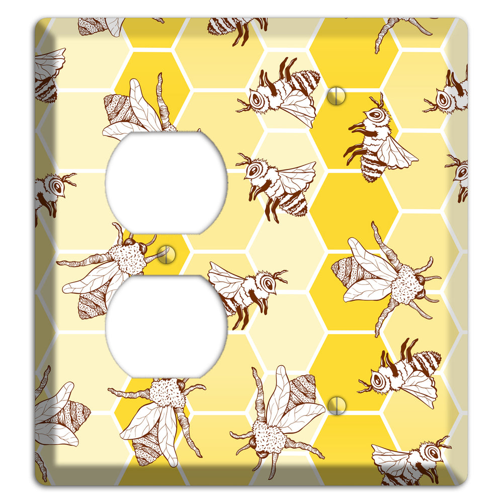 Hive & Wing Duplex / Blank Wallplate