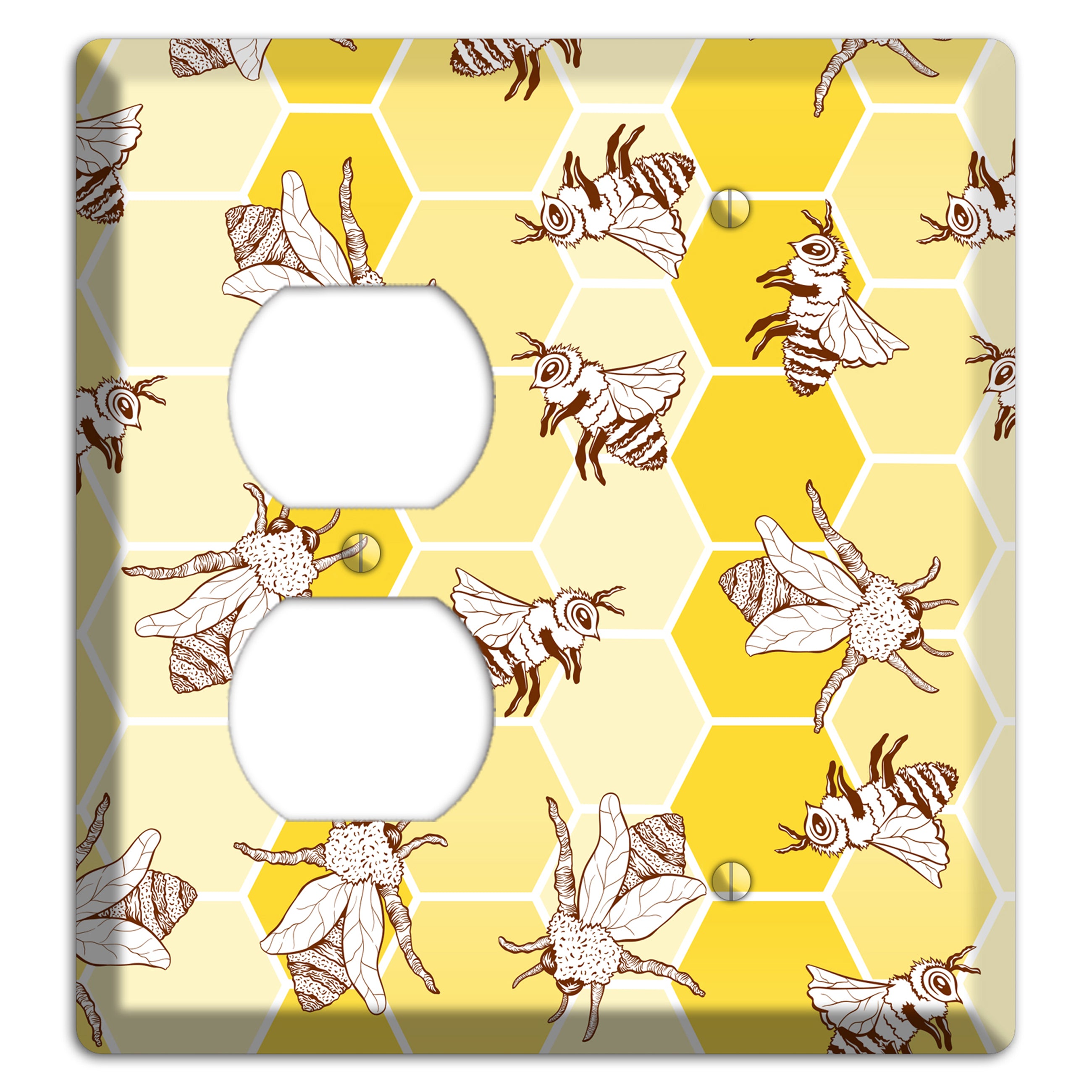 Hive & Wing Duplex / Blank Wallplate