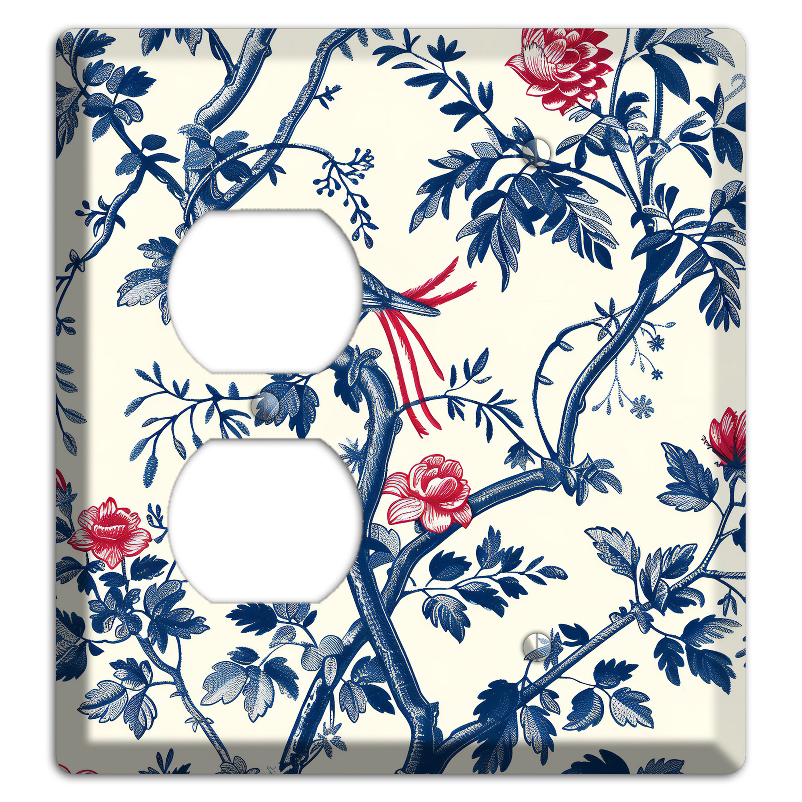 Crimson Wing Reverie Duplex / Blank Wallplate