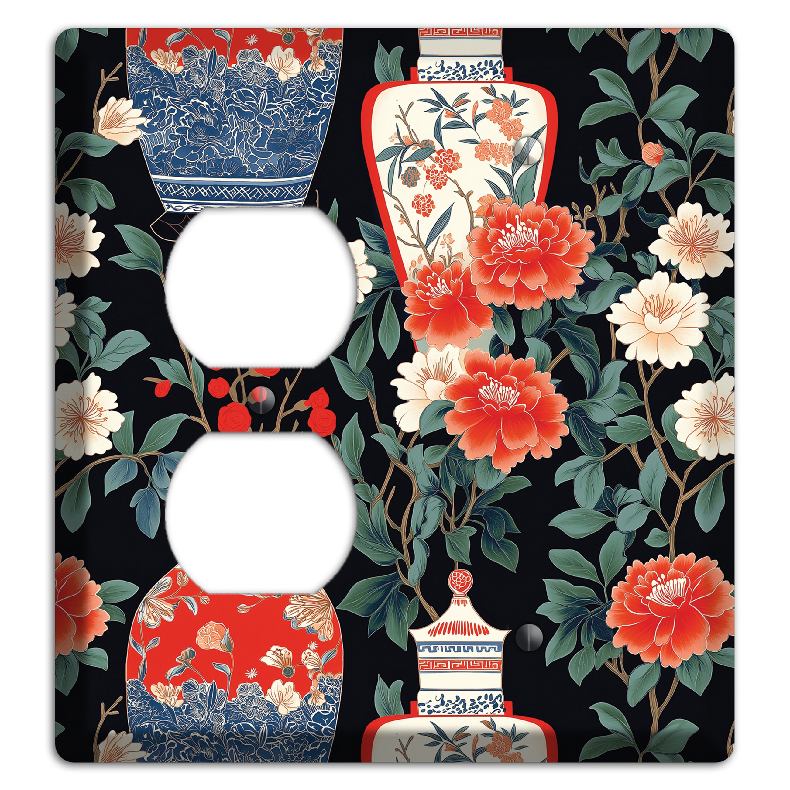 Porcelain Garden Dusk Duplex / Blank Wallplate