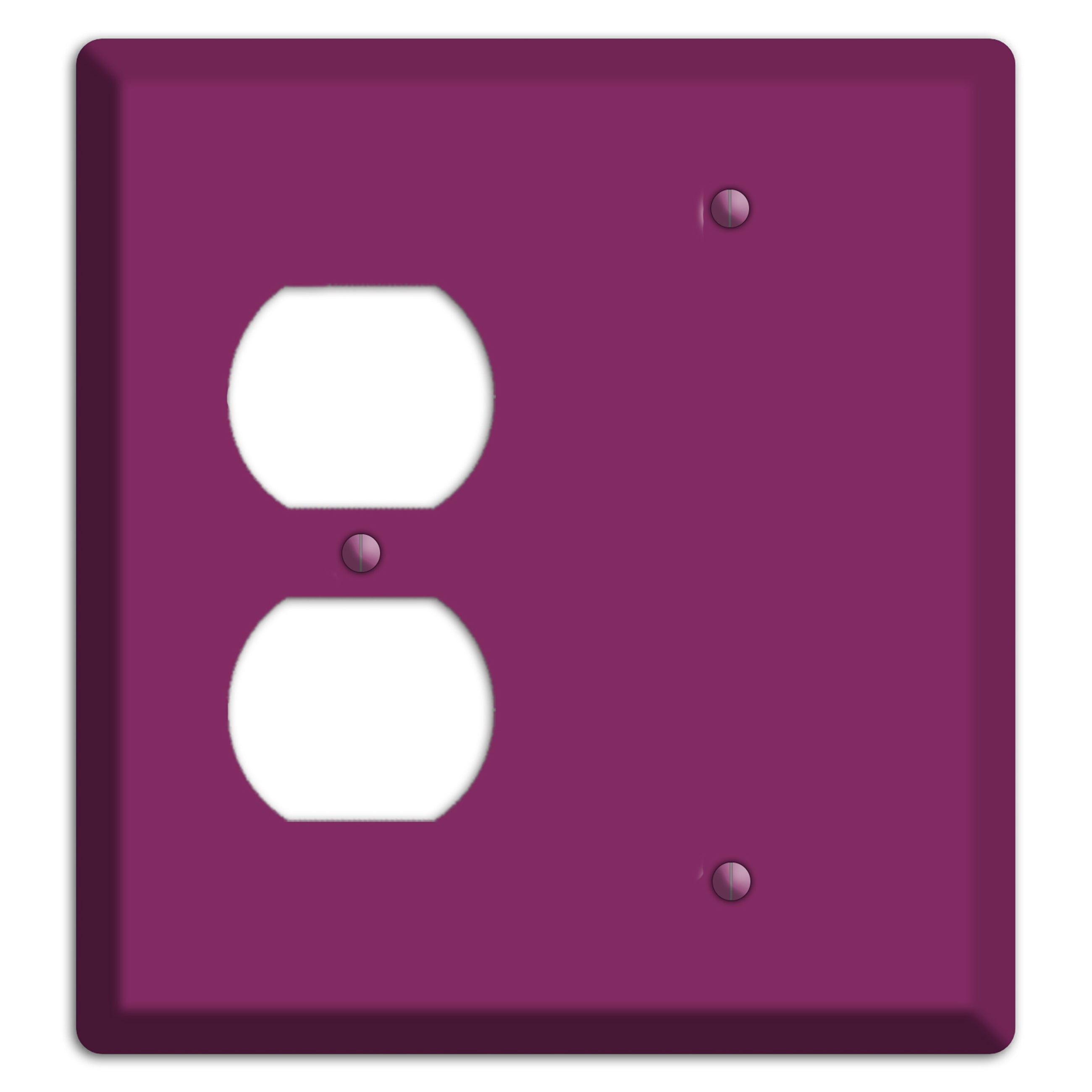 Baxter Plum Wine Duplex / Blank Wallplate