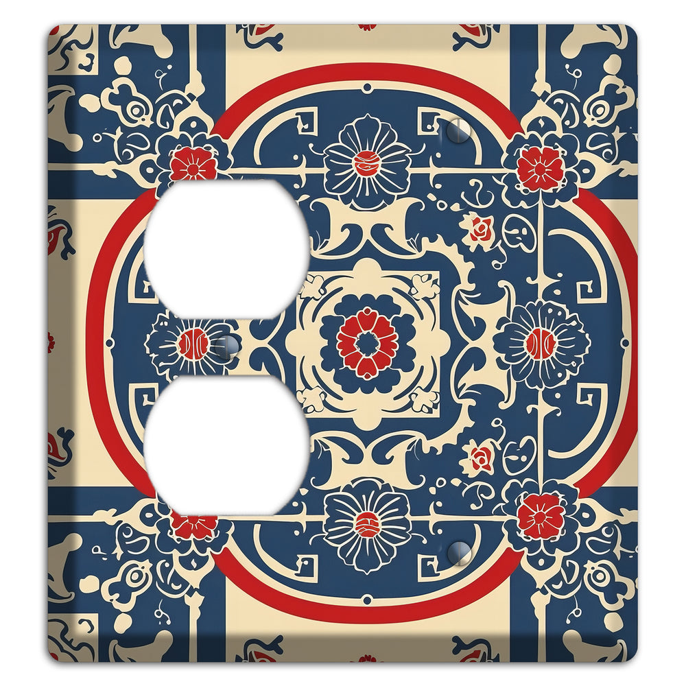 Imperial Medallion Court Duplex / Blank Wallplate