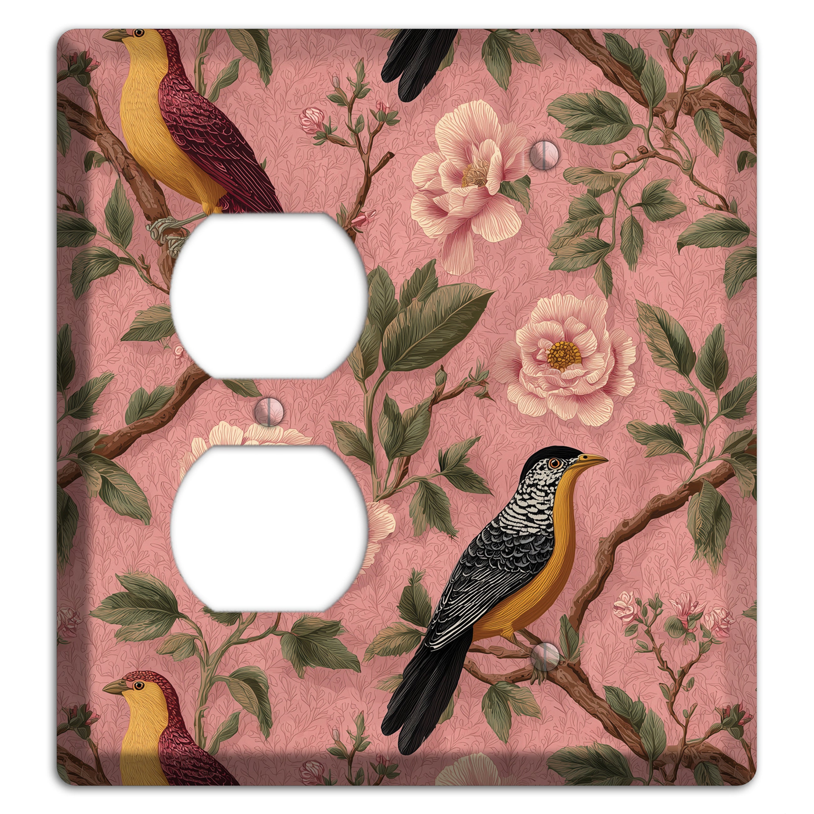 Peony & Perch Duplex / Blank Wallplate