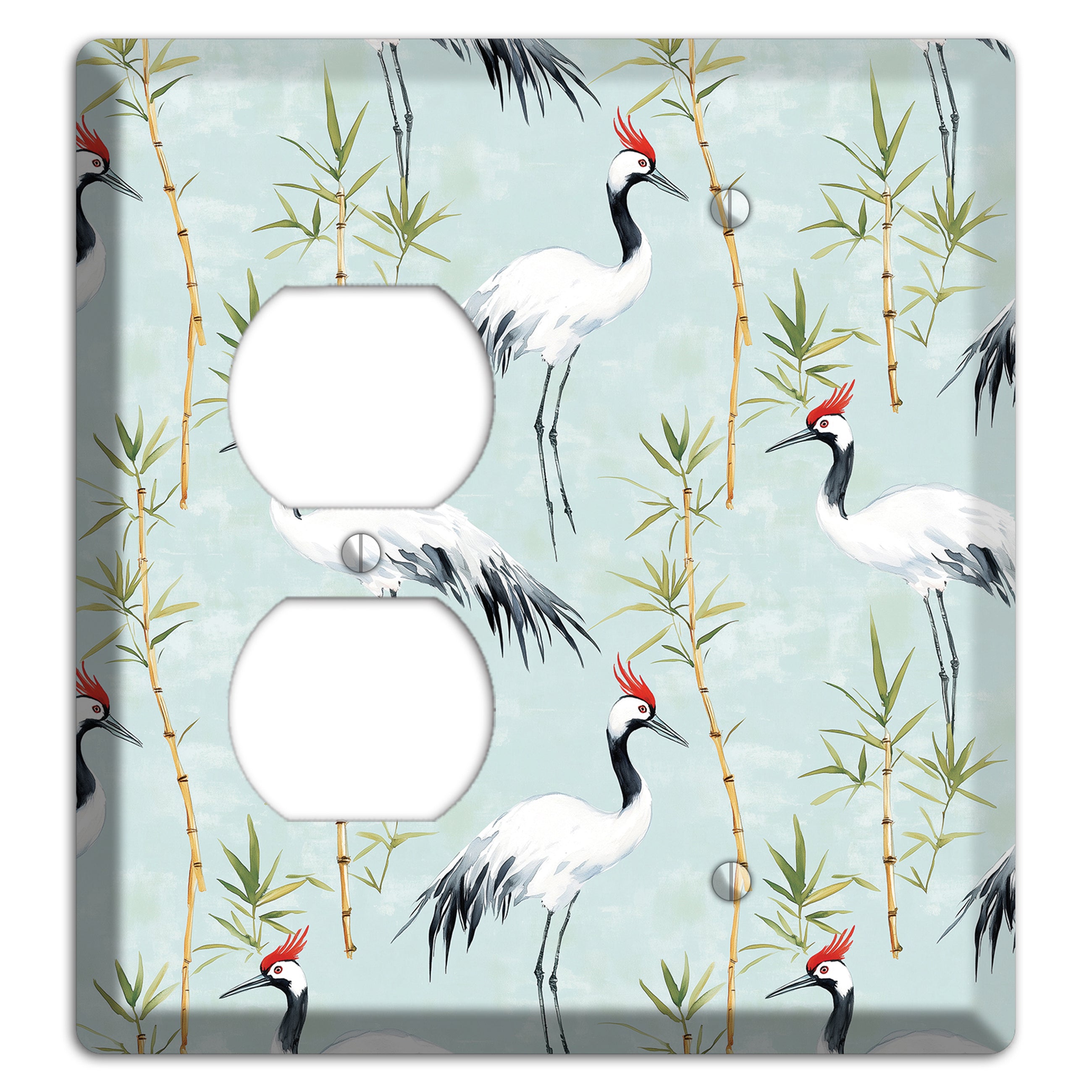 Celadon Bamboo Vigil Duplex / Blank Wallplate