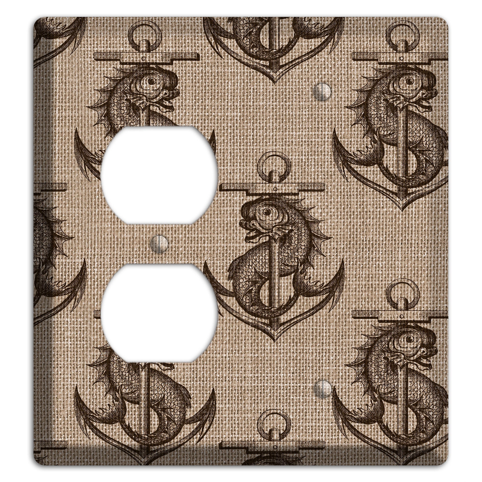 Anchor & Leviathan Duplex / Blank Wallplate
