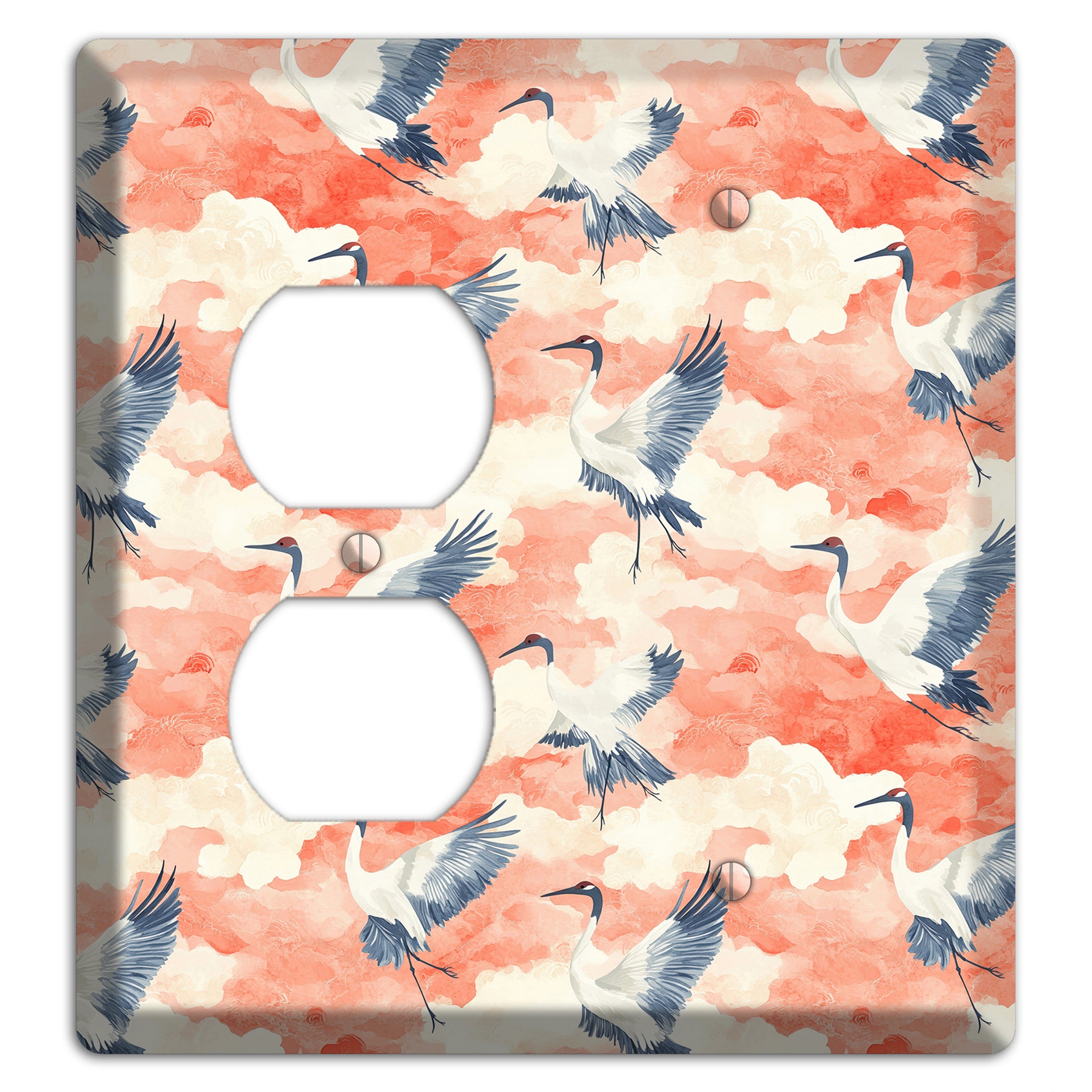 Coral Sky Migration Duplex / Blank Wallplate