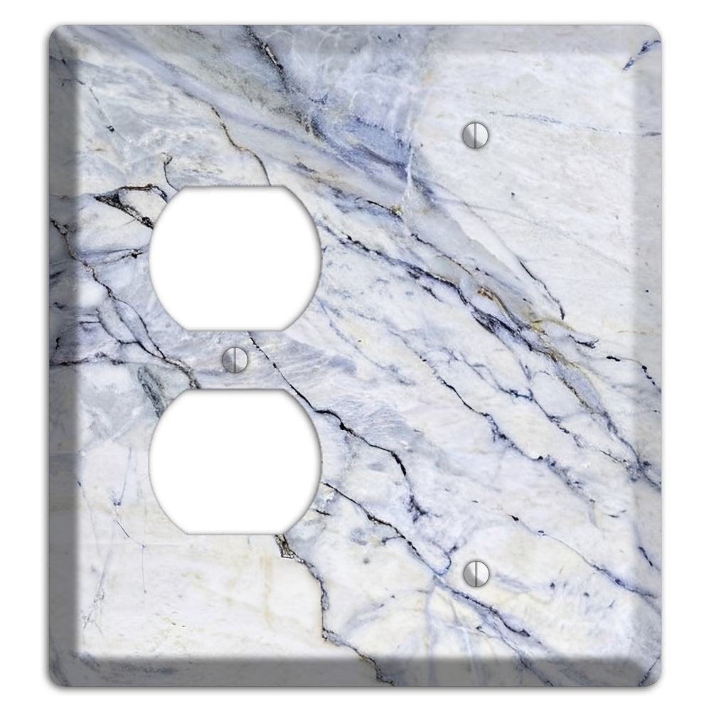 Geyser Marble Duplex / Blank Wallplate
