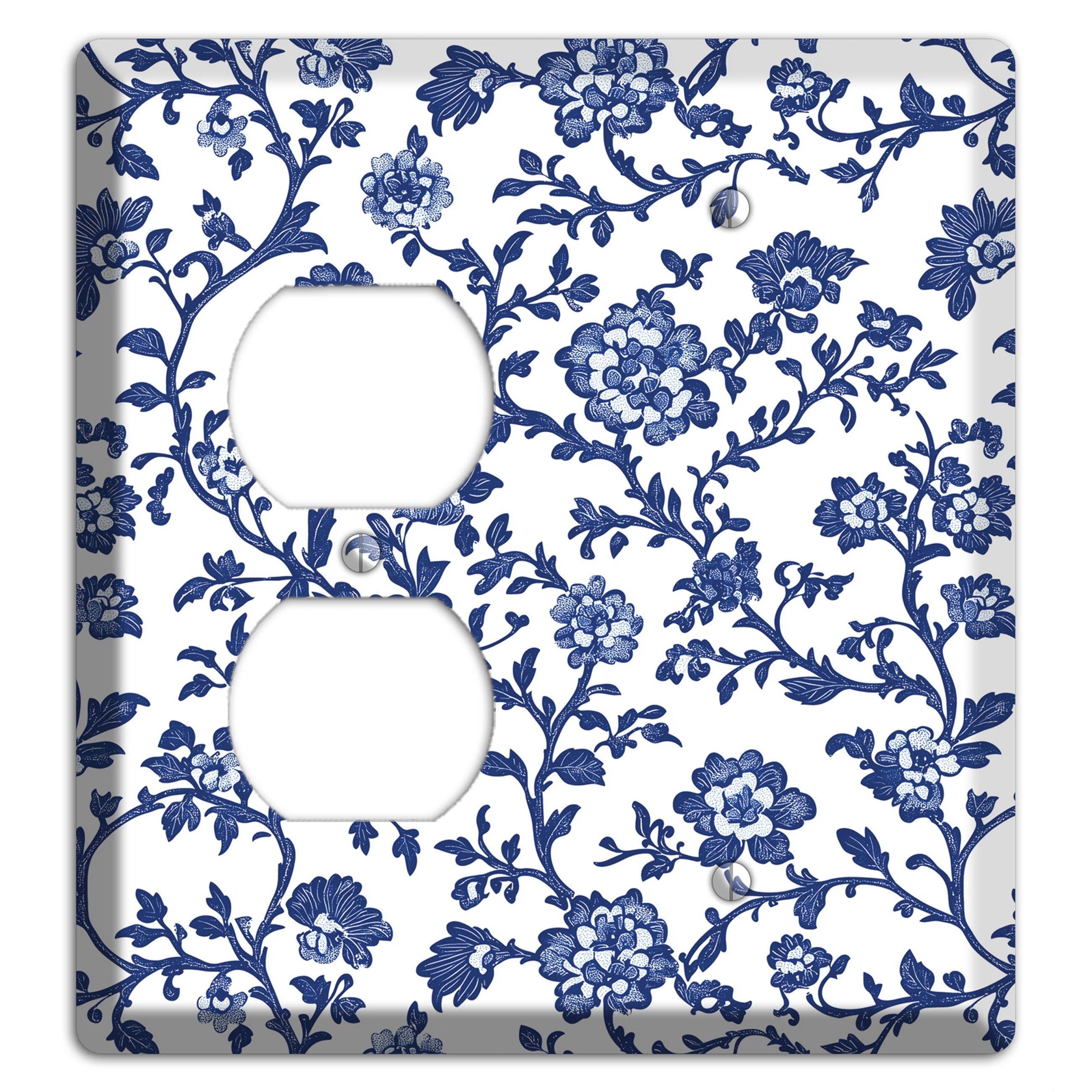 Porcelain Vine Reverie Duplex / Blank Wallplate
