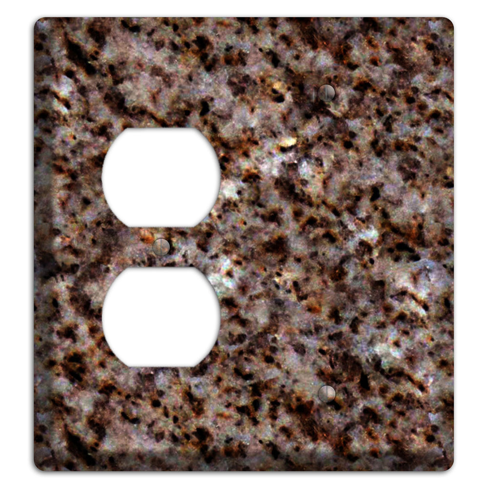 Baltic Brown Granite Duplex / Blank Wallplate