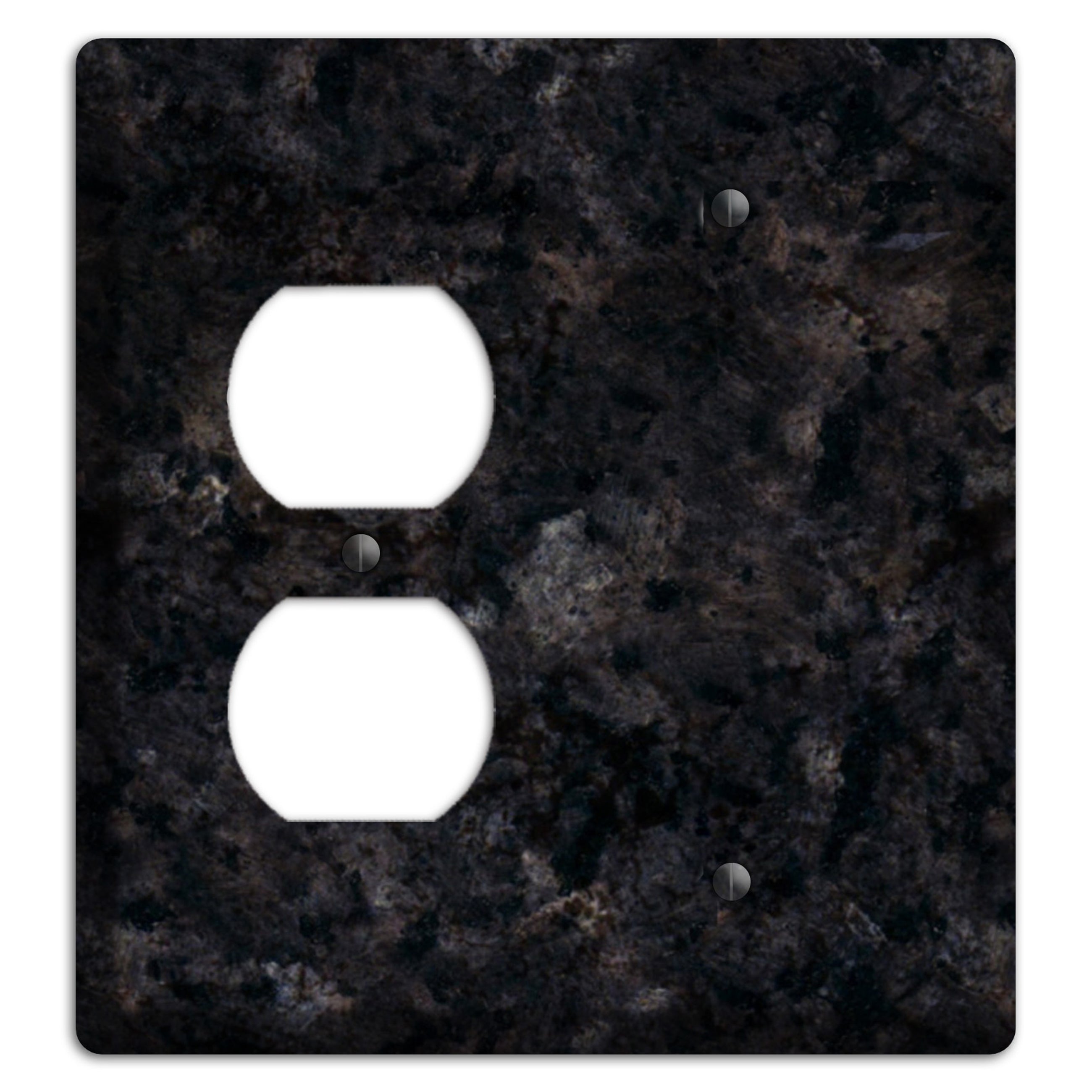 Ubatuba Granite Duplex / Blank Wallplate
