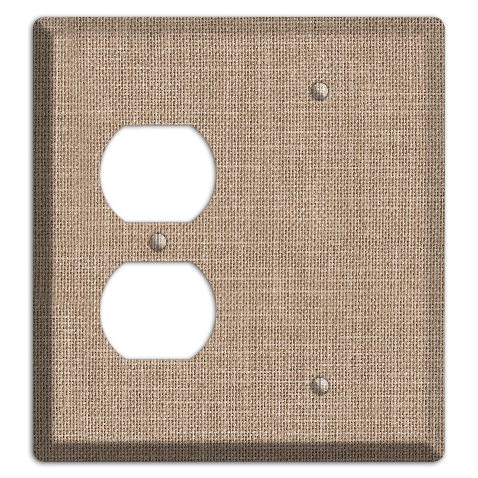 Linen Shore Duplex / Blank Wallplate