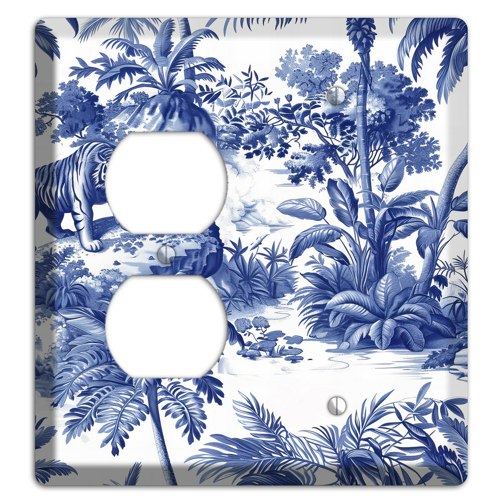 Bengal & Palm Duplex / Blank Wallplate