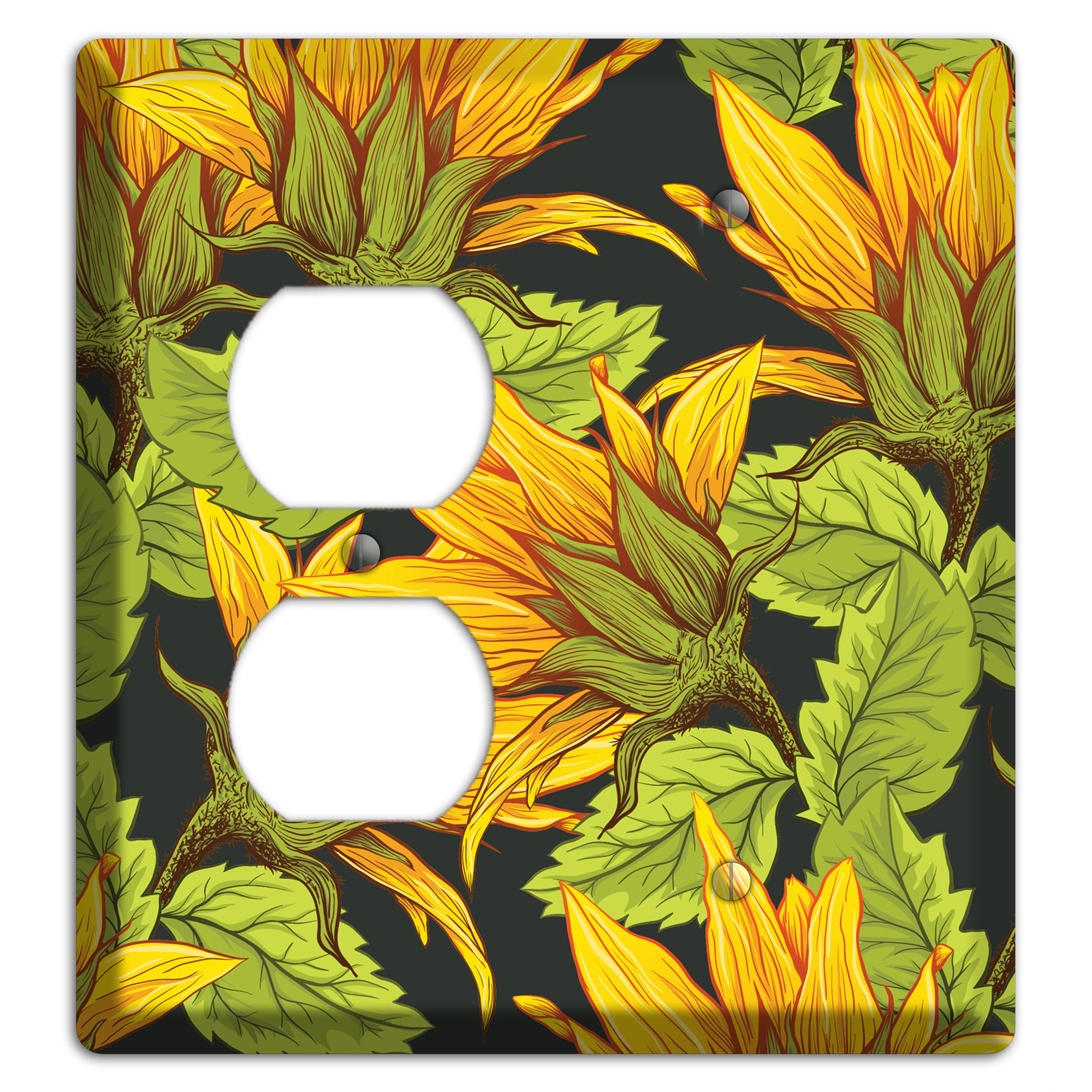 Gilded Bloom Tangle Duplex / Blank Wallplate
