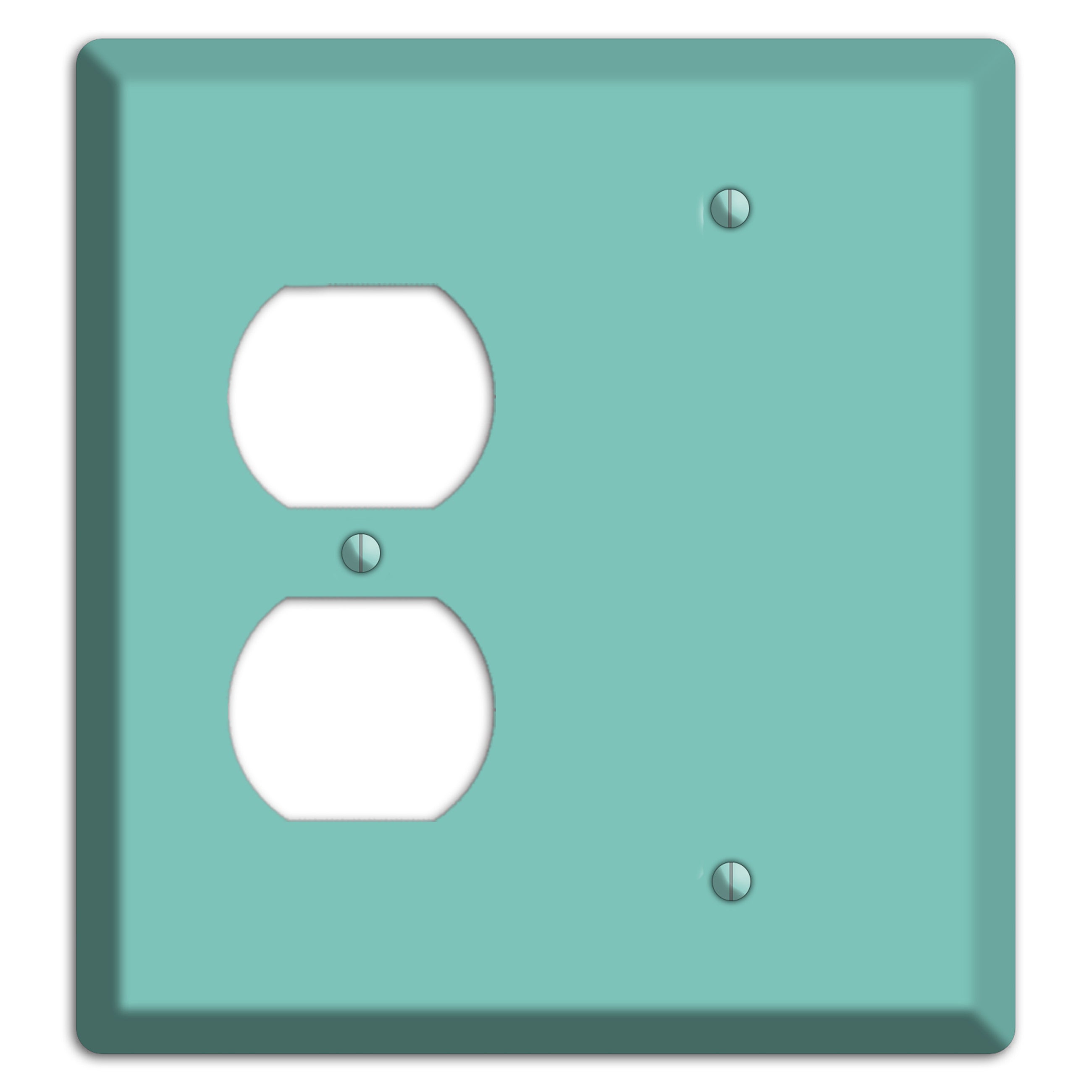 Baxter Seafoam Duplex / Blank Wallplate