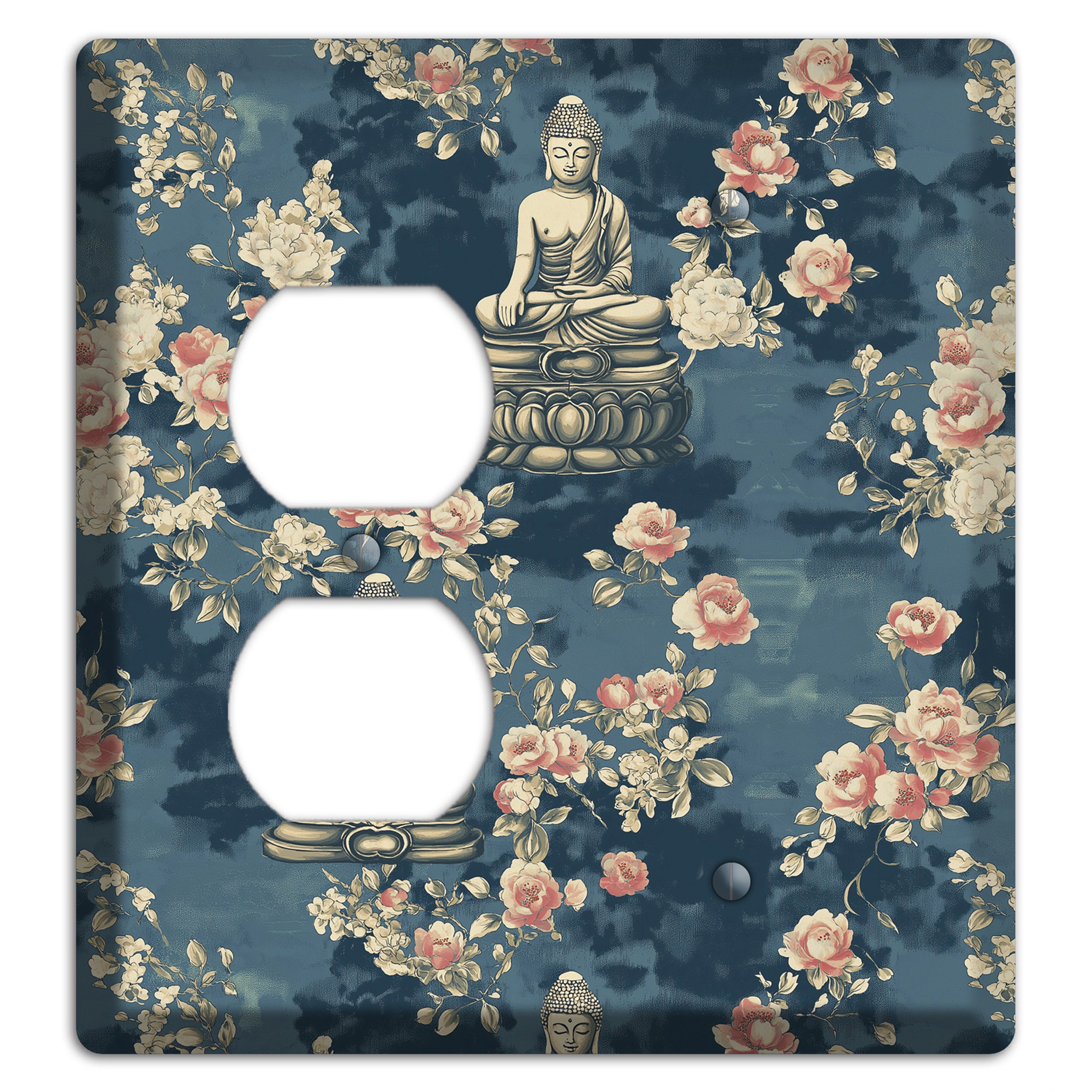 Lotus & Bloom Duplex / Blank Wallplate