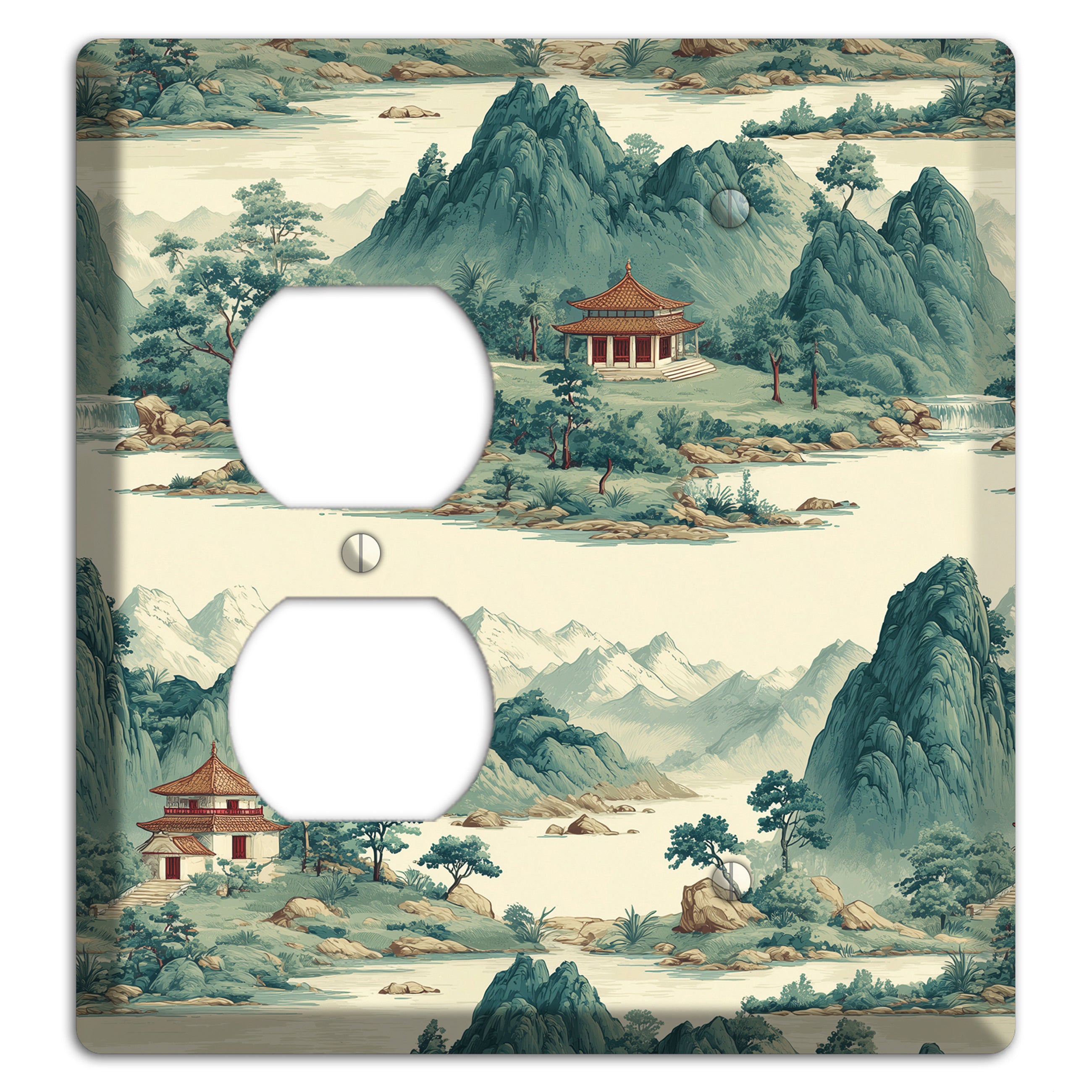Mist & Pavilion Duplex / Blank Wallplate