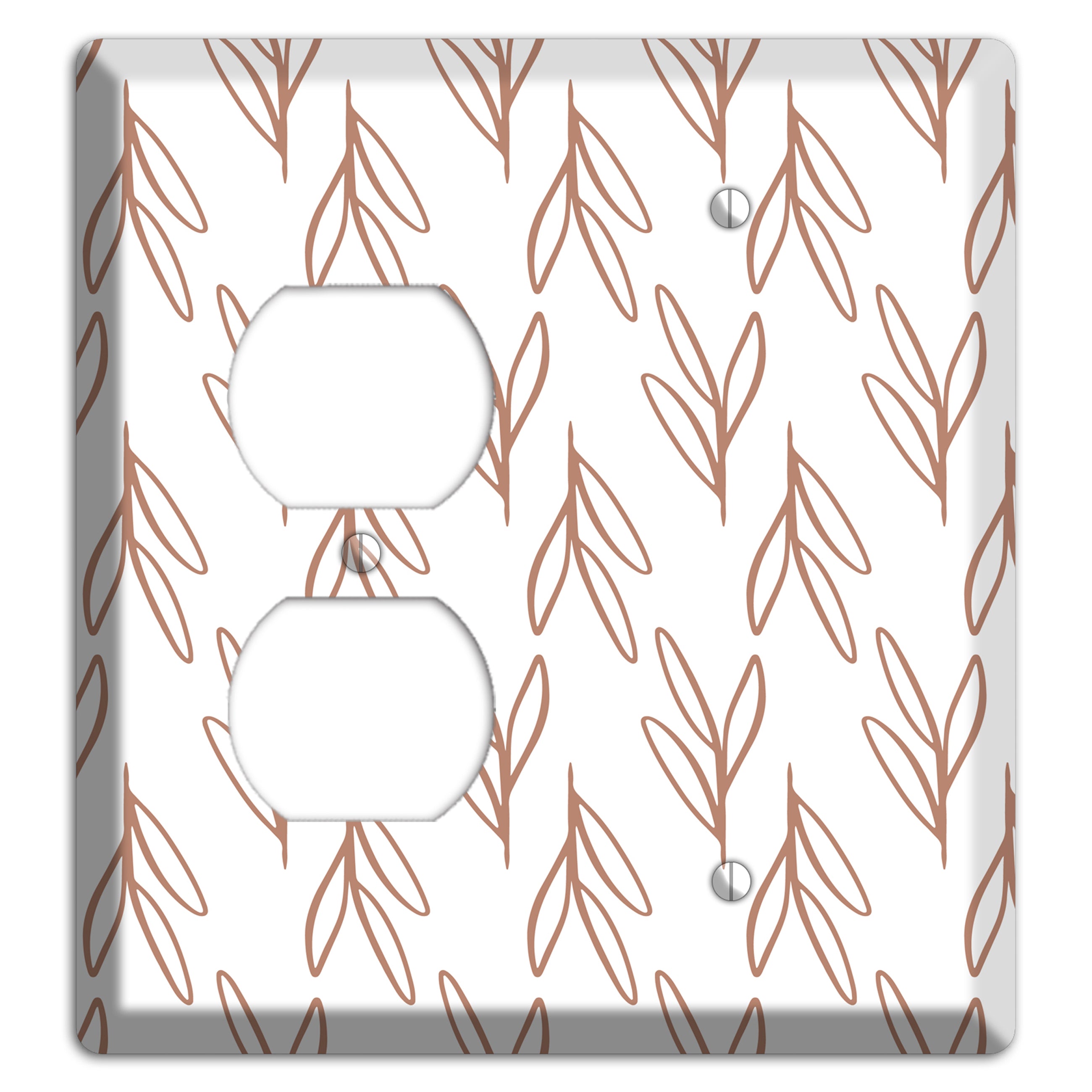 Whisper & Stem Duplex / Blank Wallplate