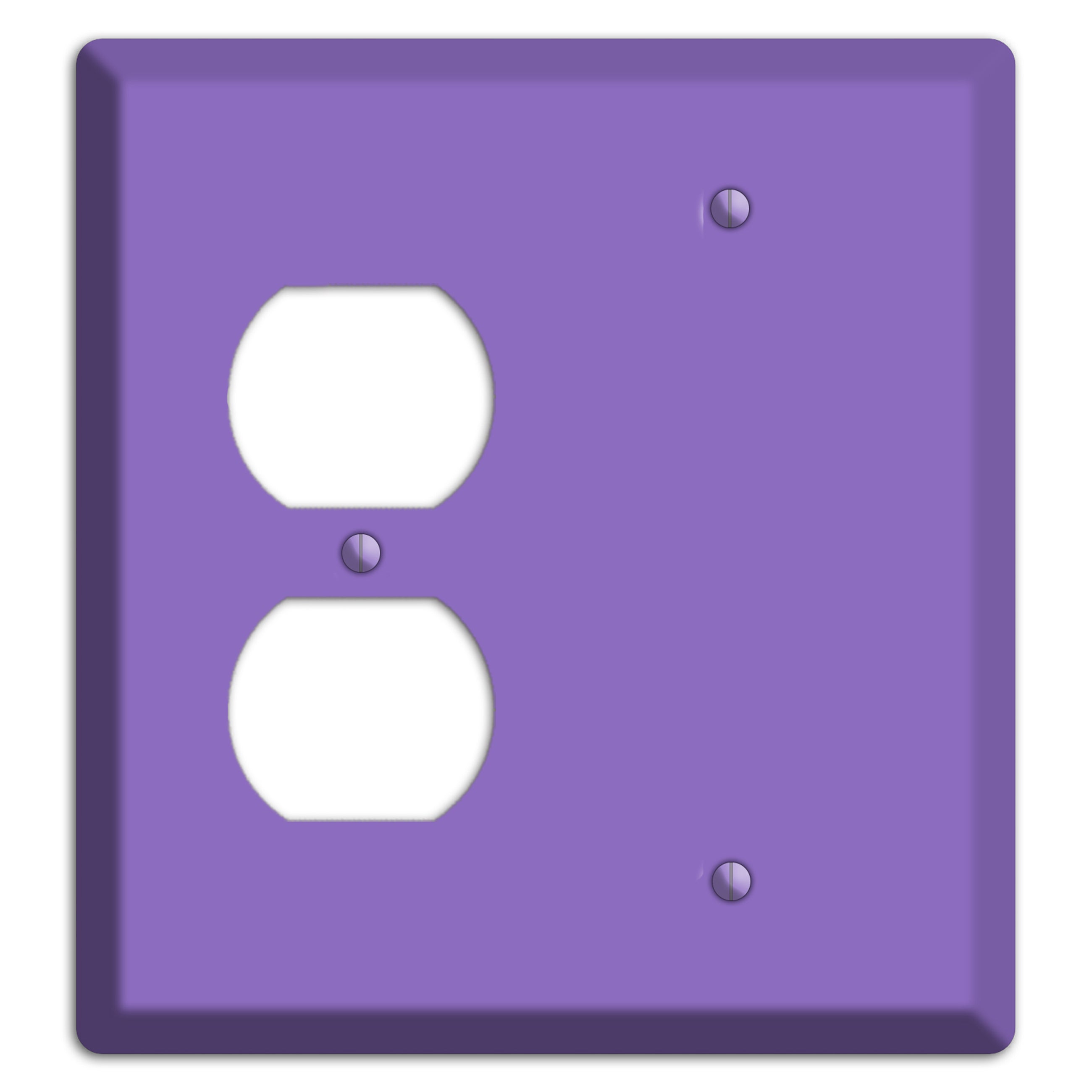 Baxter Violet Bloom Duplex / Blank Wallplate