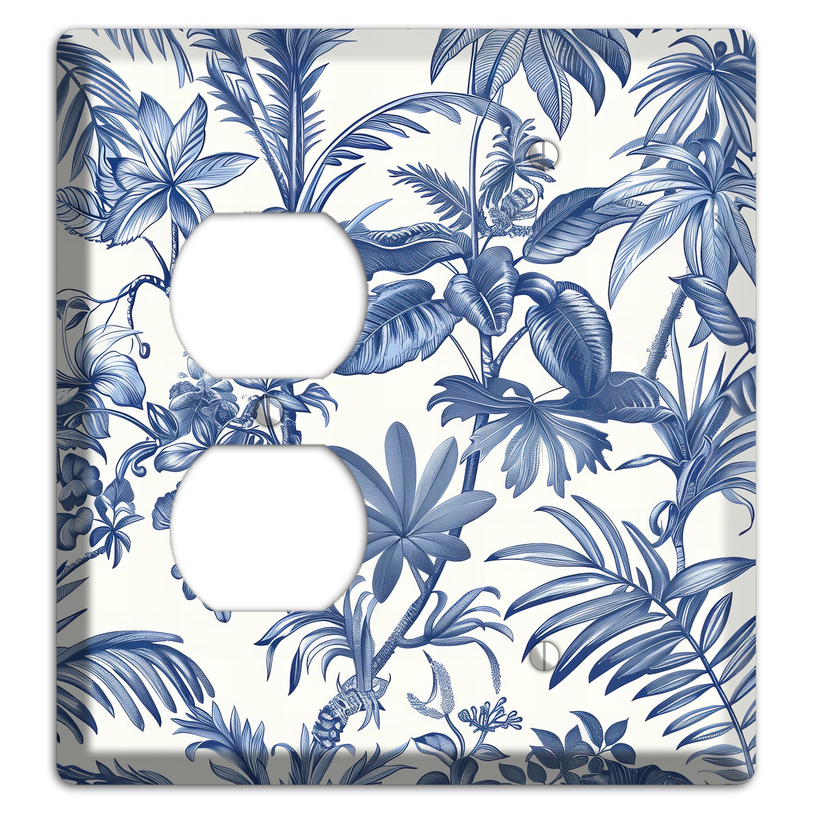 Tropic Indigo Reverie Duplex / Blank Wallplate