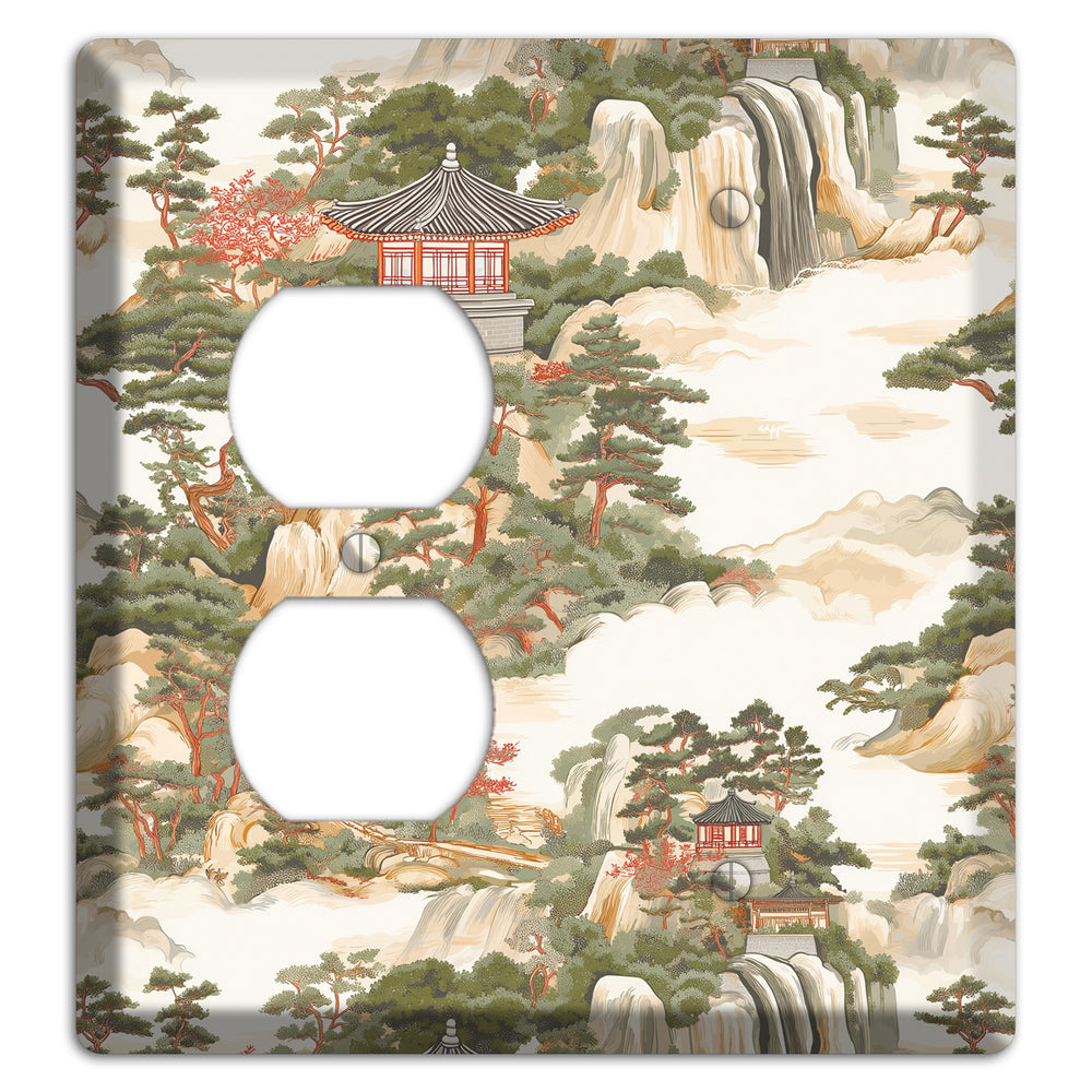 Mountain Pavilion Mist Duplex / Blank Wallplate