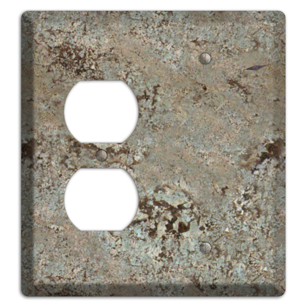 Delicatus White Granite Duplex / Blank Wallplate