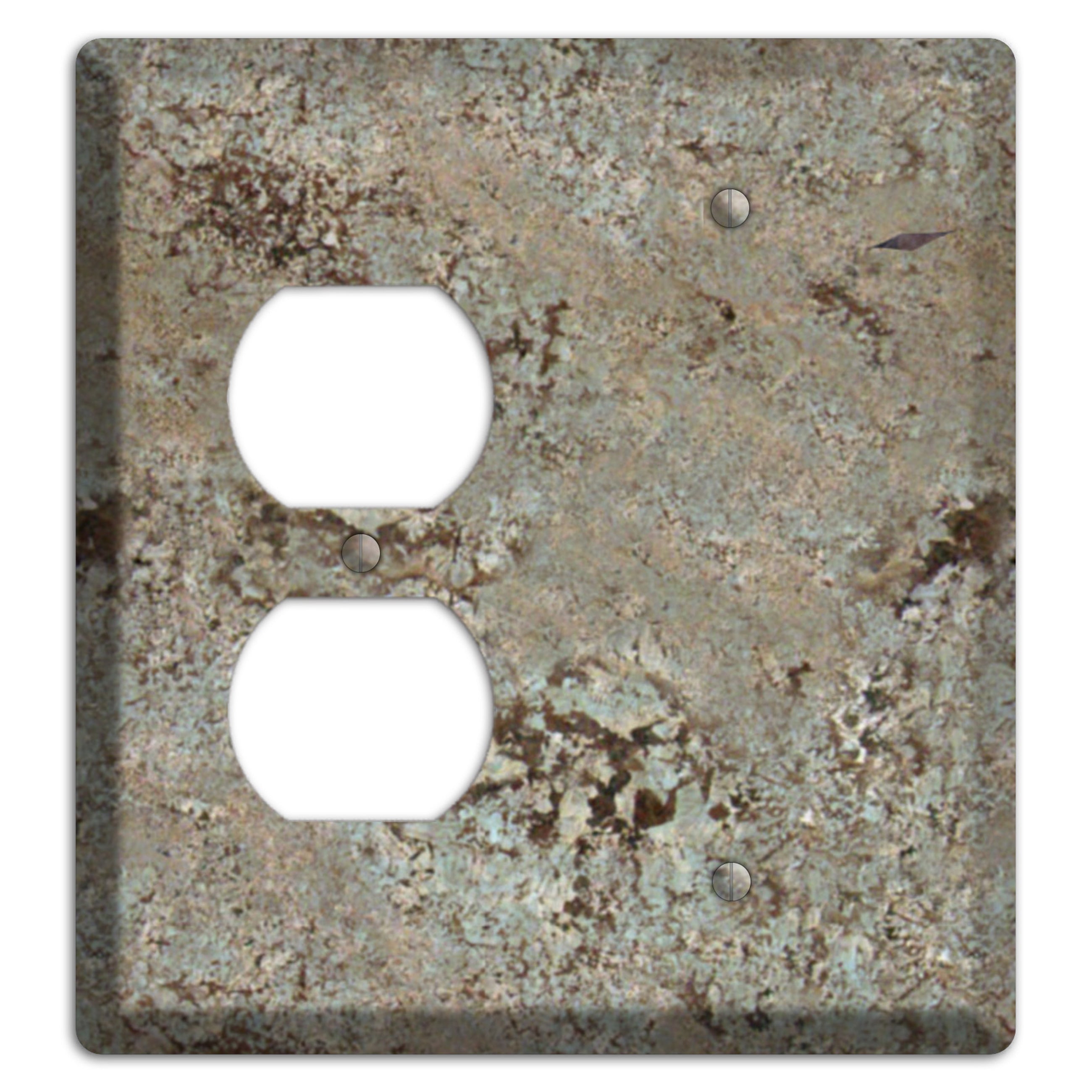 Delicatus White Granite Duplex / Blank Wallplate